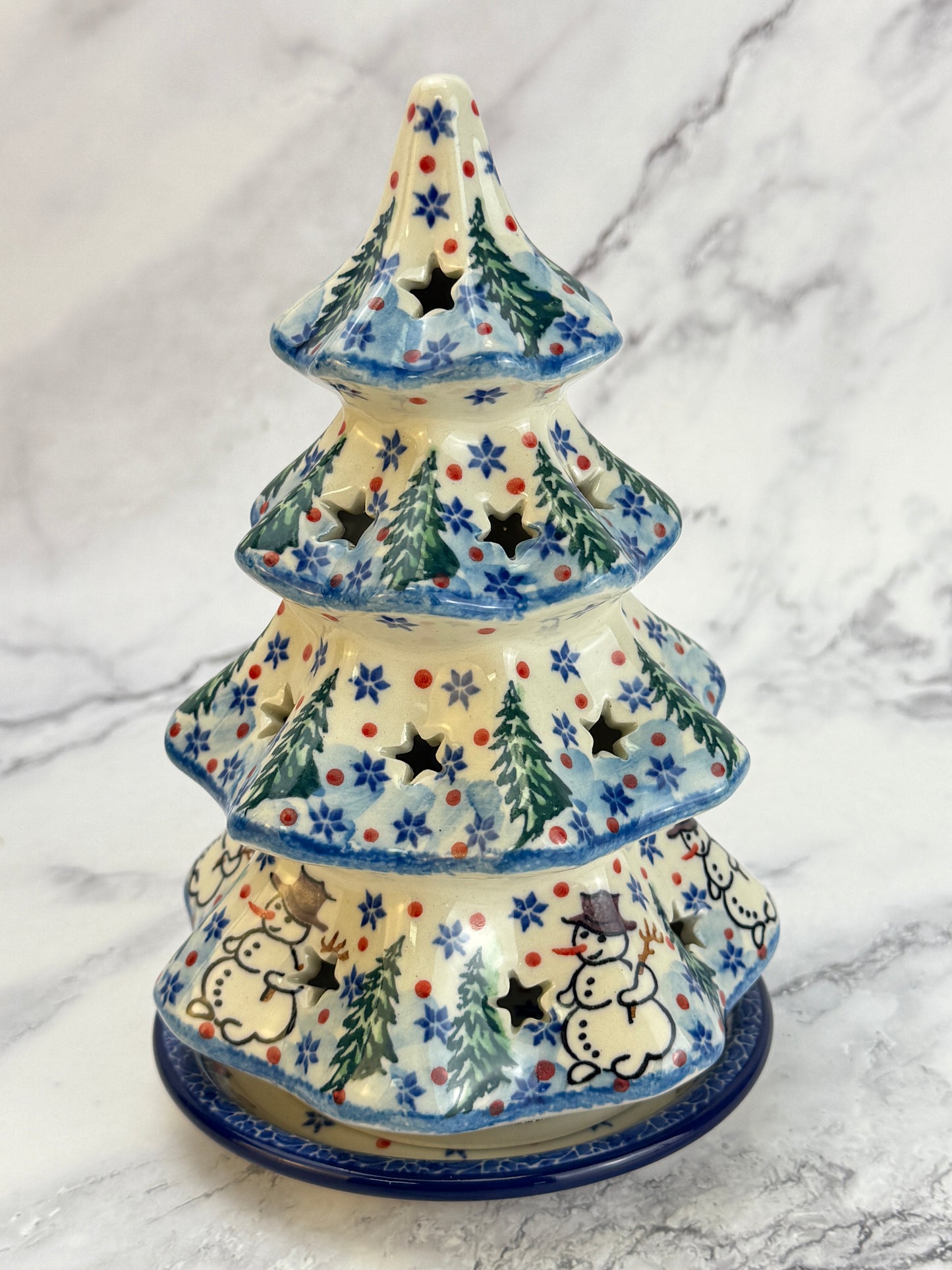 8" Unikat Christmas Tree - Shape 602 - Pattern U4661