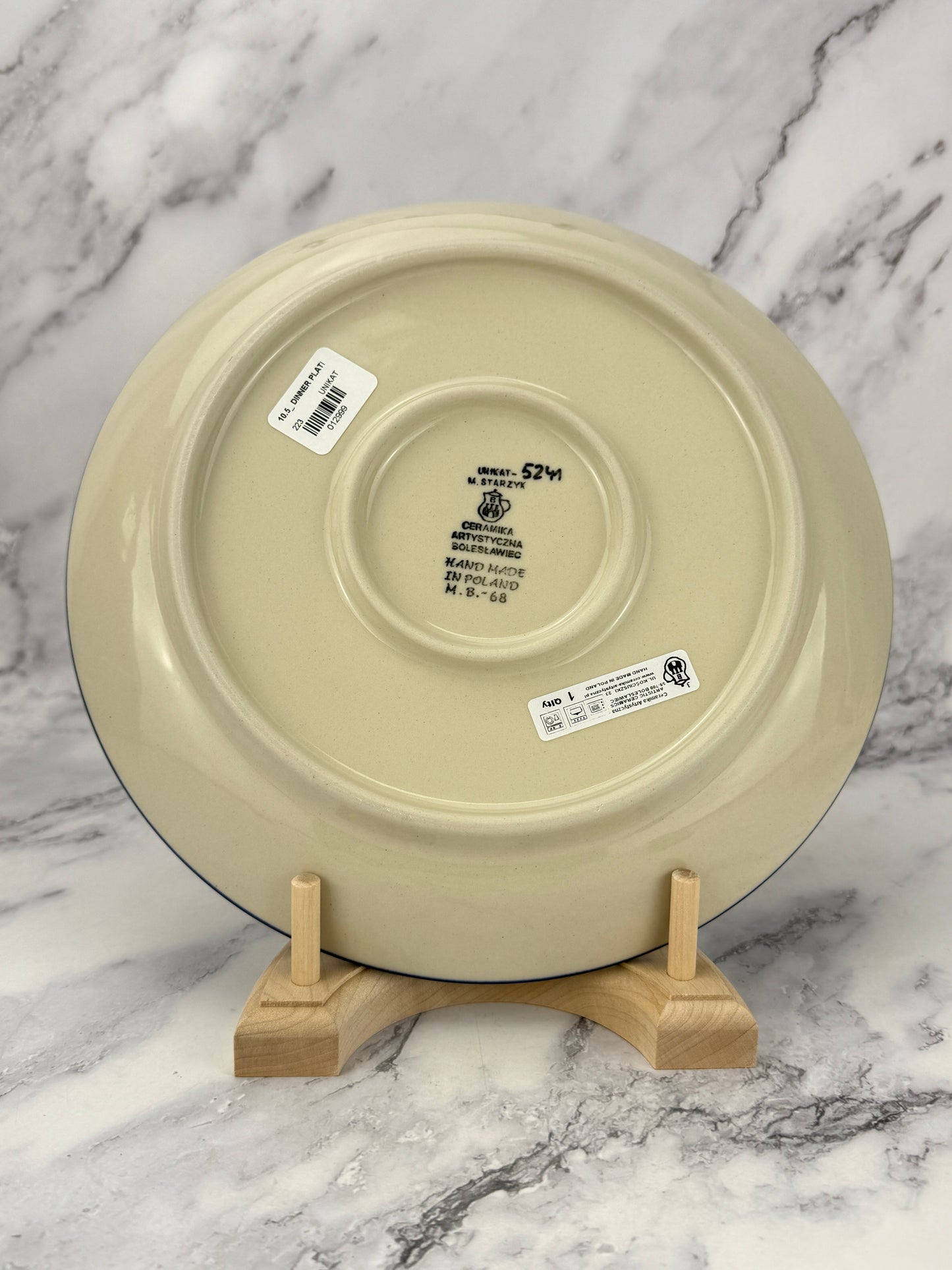 10.5" Unikat Dinner Plate - Shape 223 - Pattern U5241