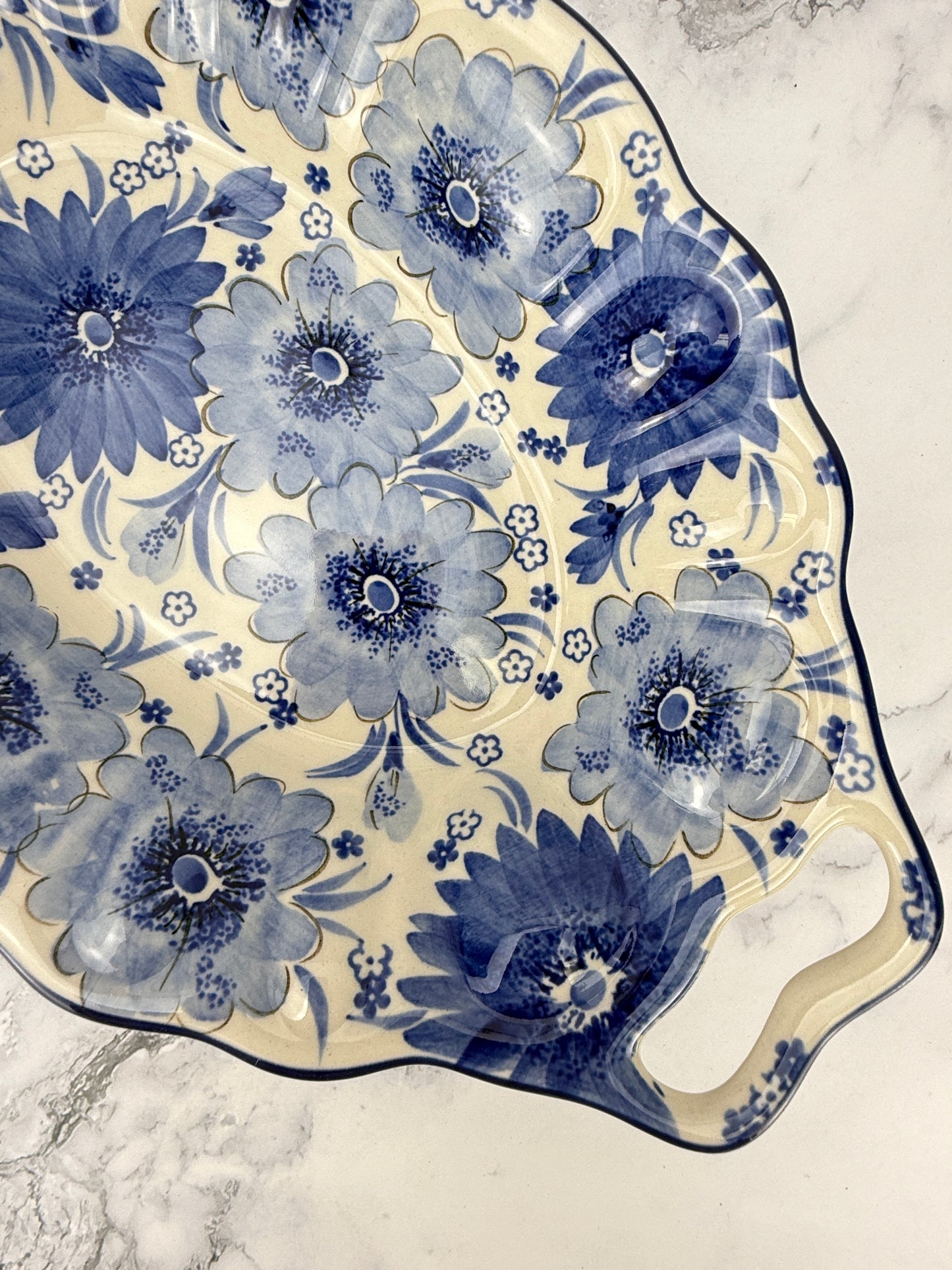 Handled Unikat Serving Dish - Shape B43 - Pattern U5176