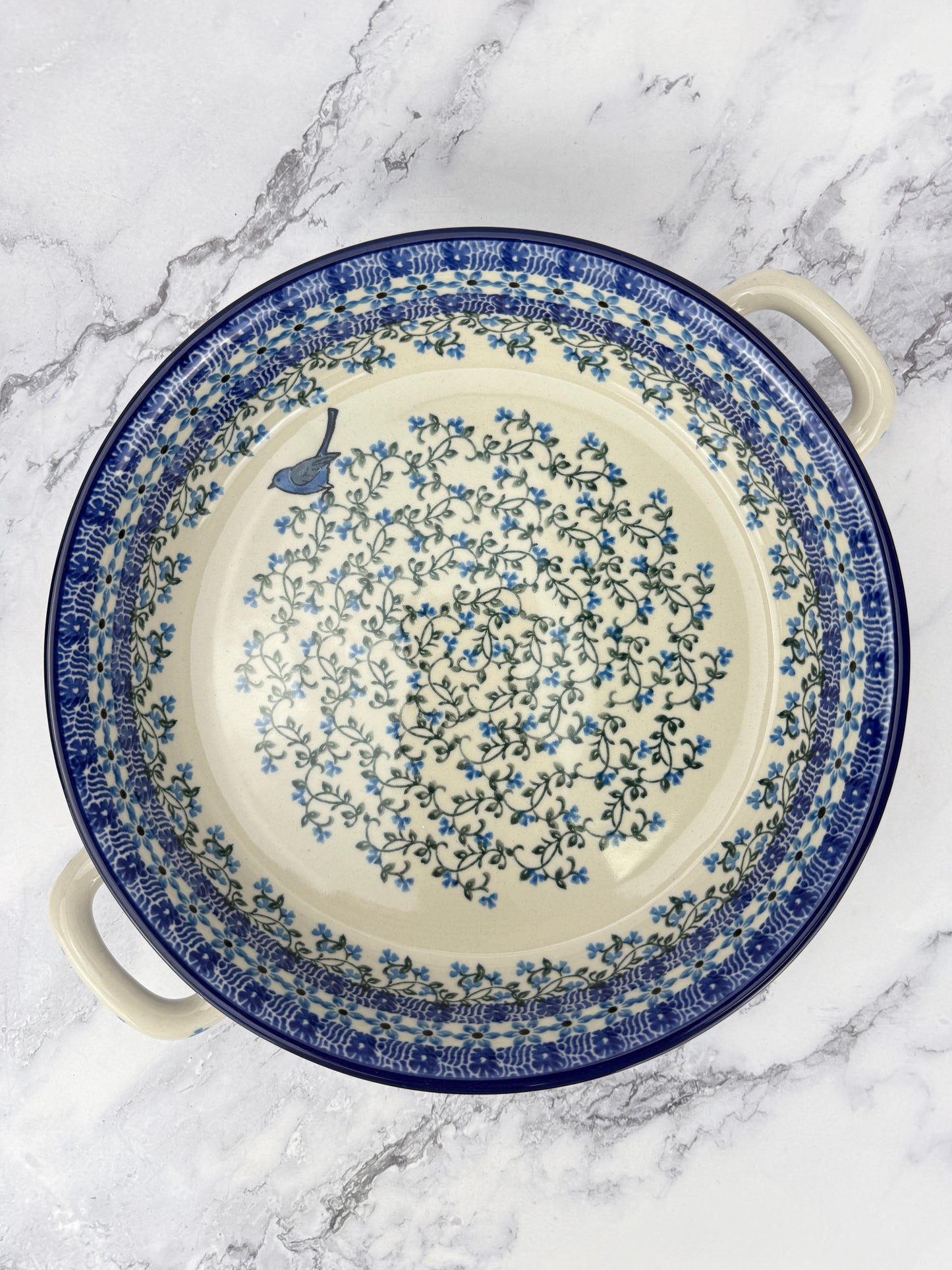 10" Round Baker With Handles - Shape 420 - Pattern 1932