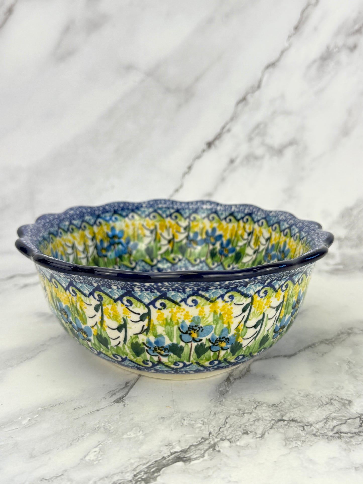 Scalloped Unikat Oval Bowl - Shape D78 - Pattern U5171