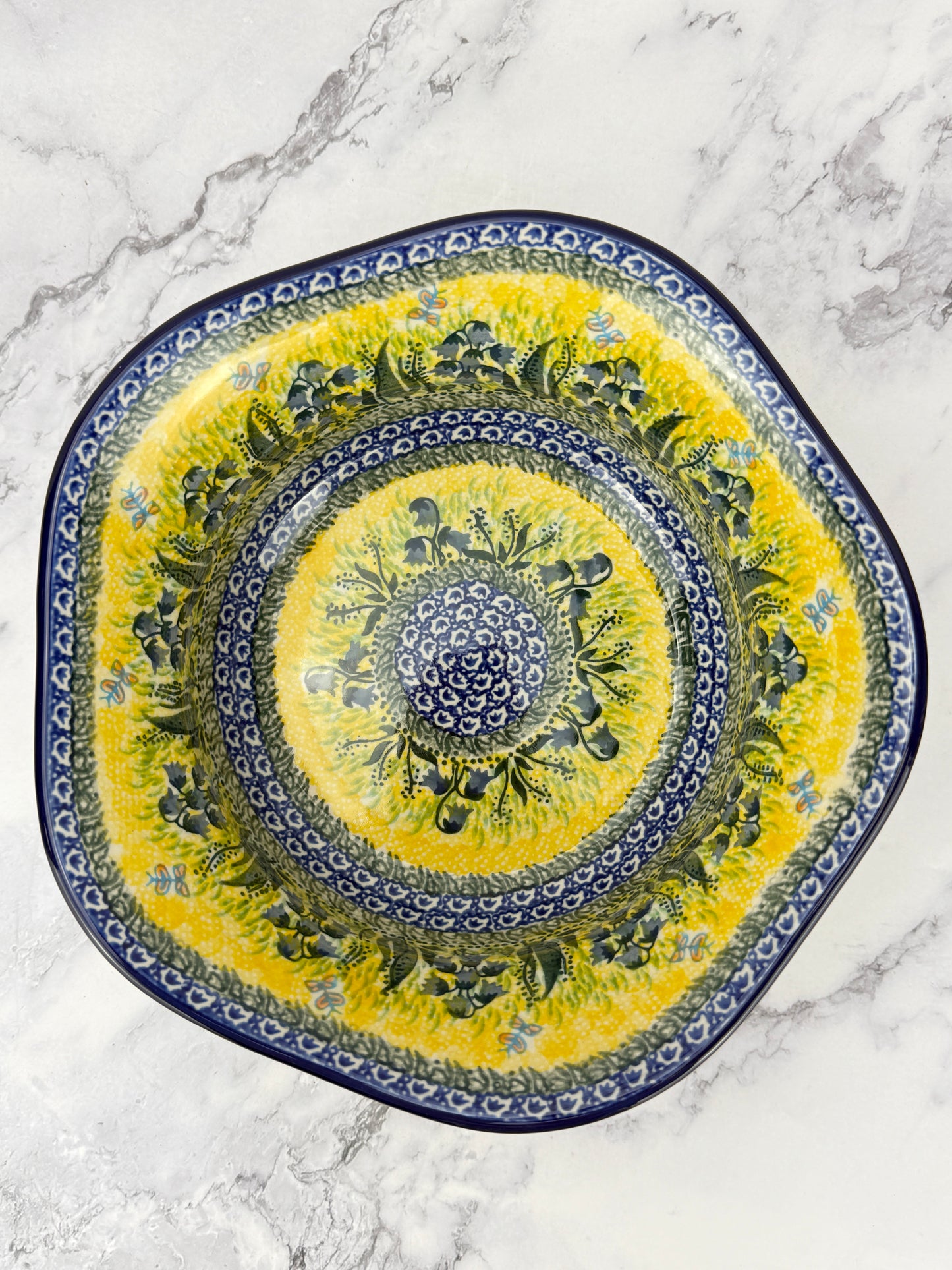 Footed Unikat Bowl - Shape A17 - Pattern U1483