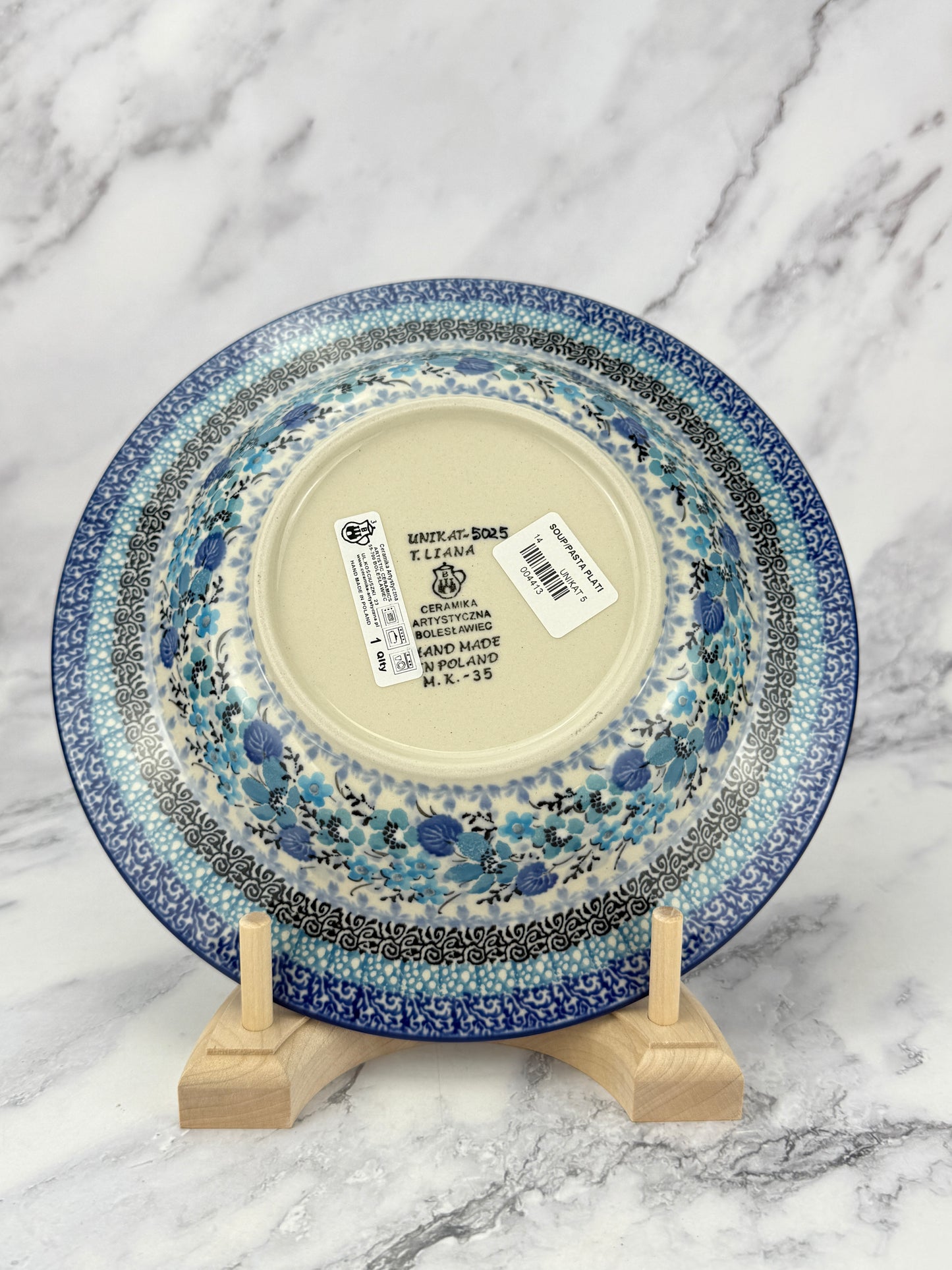 Unikat Soup / Pasta Plate - Shape 14 - Pattern U5025