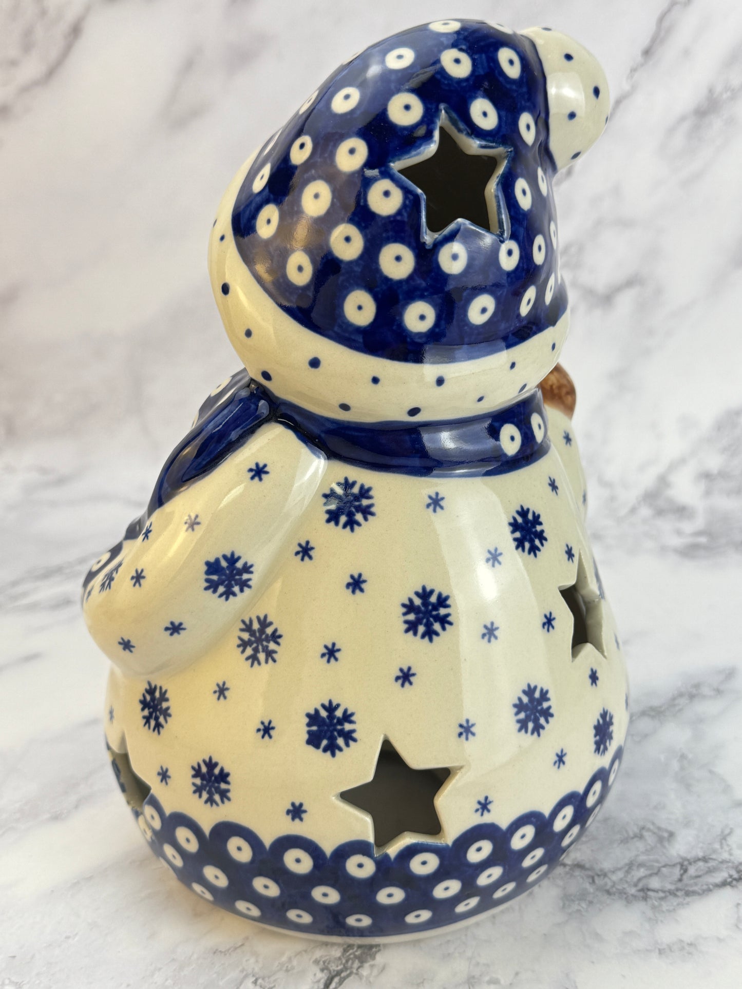 Vena Snowman With Broomstick - Shape V641 - Snowflake Owl Eye