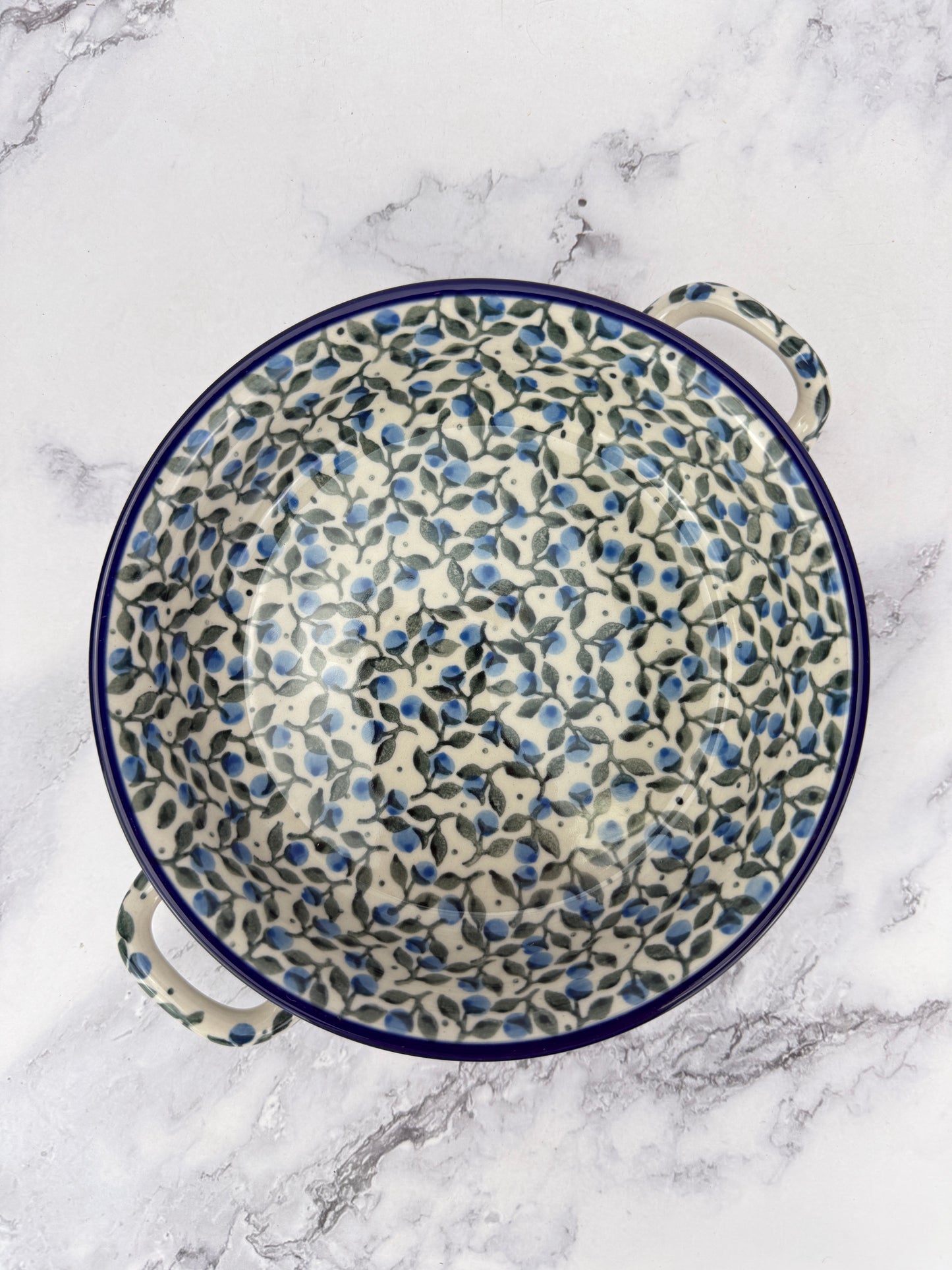 Small Round Baker with Handles - Shape C40 - Pattern 1658