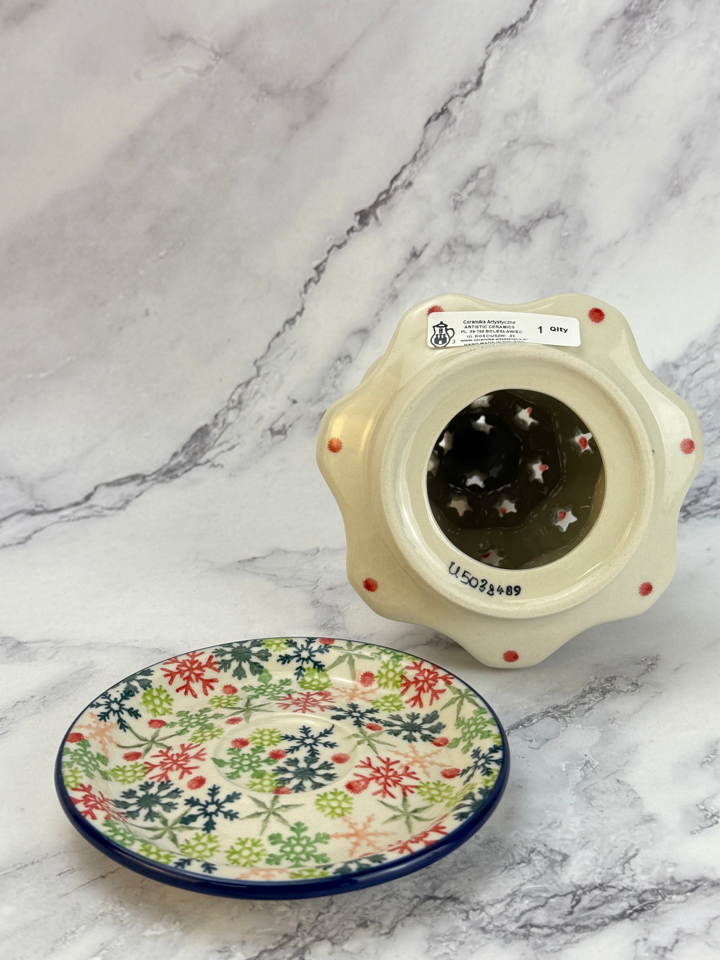 8" Unikat Christmas Tree - Shape 602 - Pattern U5038