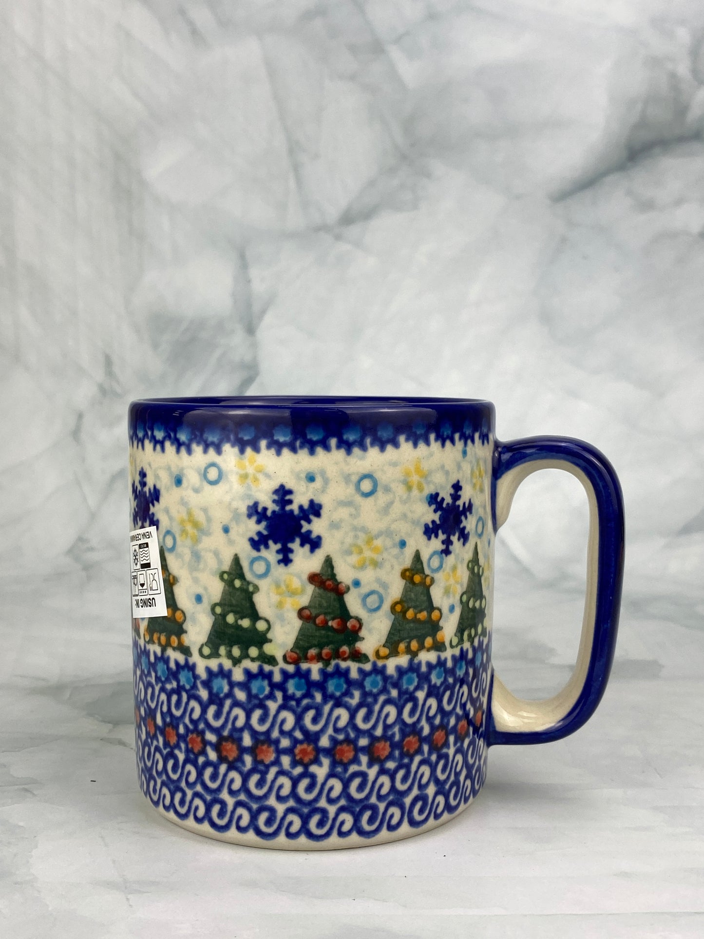 Vena Unikat 12oz Holiday Mug - Shape V055 - Christmas Lights