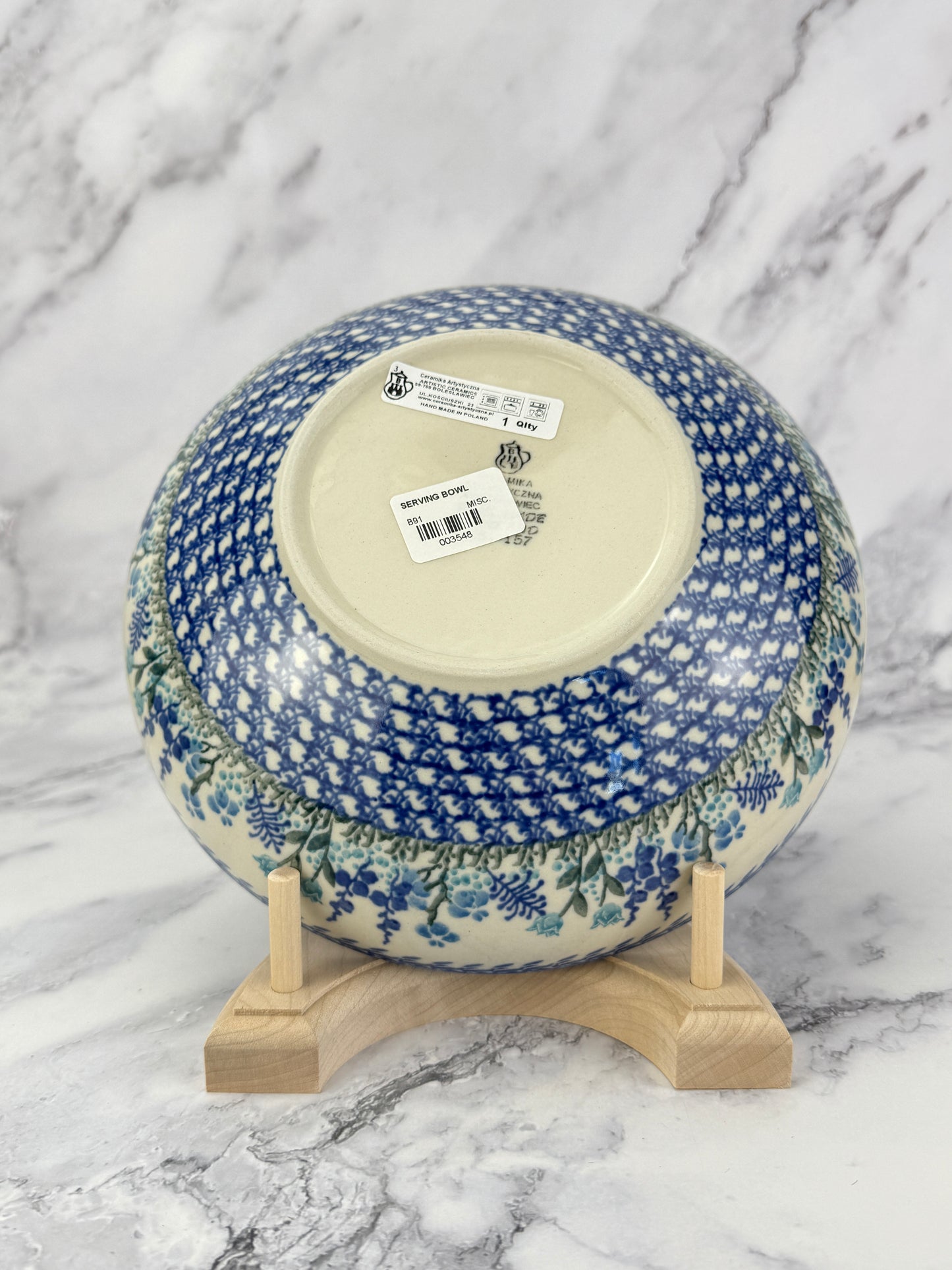 8.5" Serving Bowl - Shape B91 - Pattern 2898