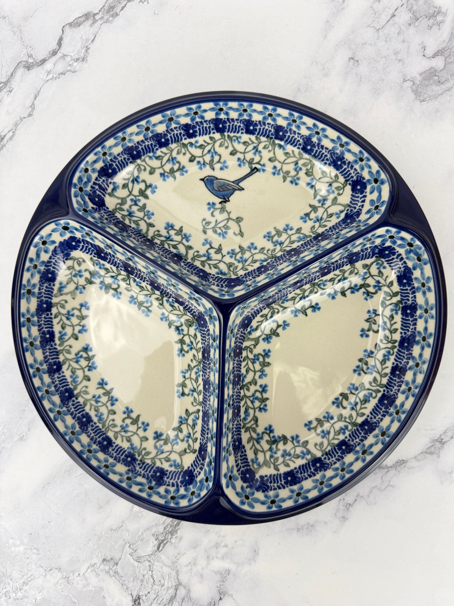 Divided Round Dish - Shape 484 - Pattern 1932