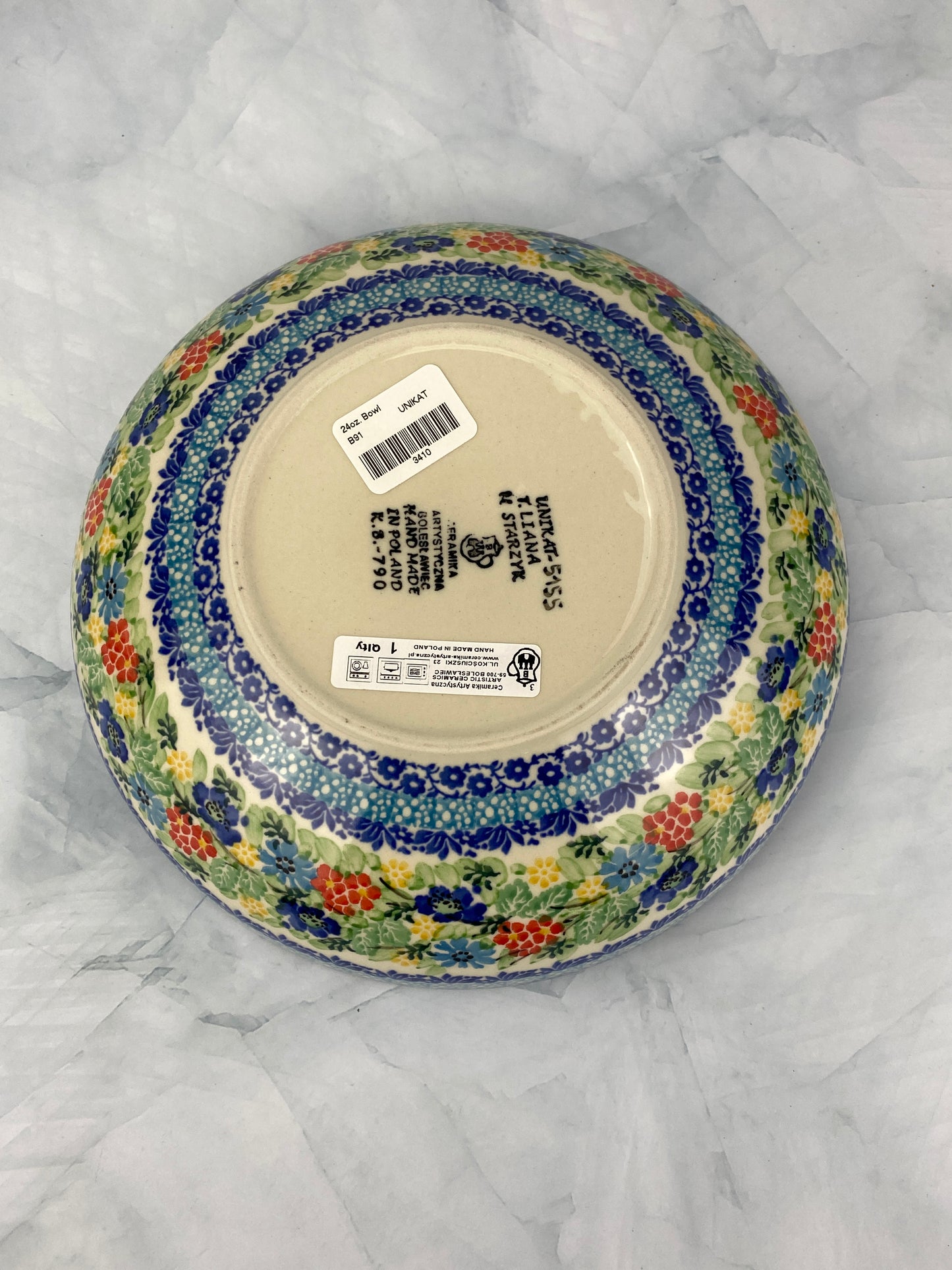 8.5" Unikat Serving Bowl - Shape B91 - Pattern U5155