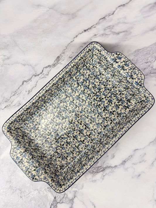 Large Rectangular Baker with Handles - Shape A56 - Pattern 2089