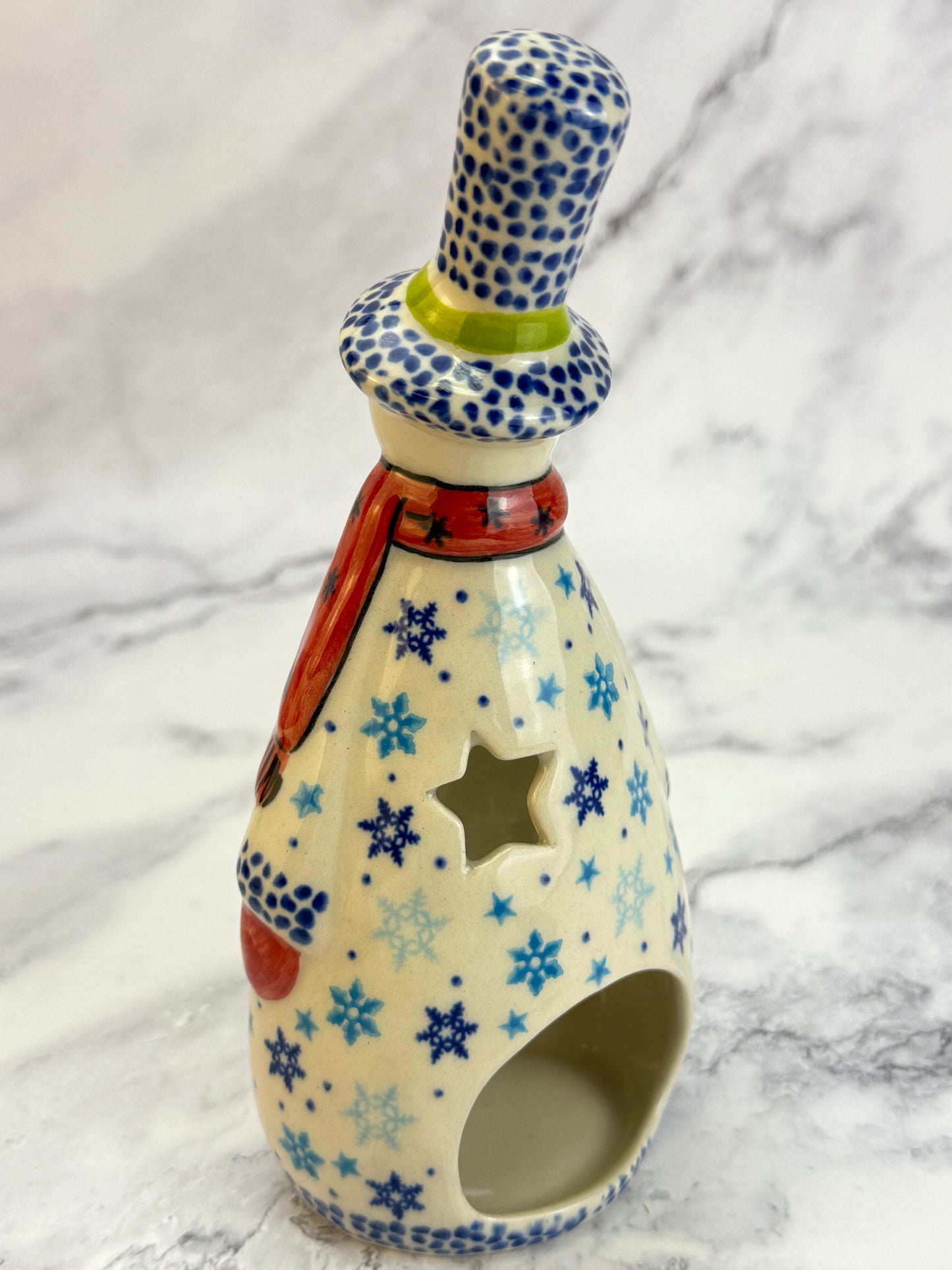 Vena Snowman With Tree - Shape V667 - Snowflake