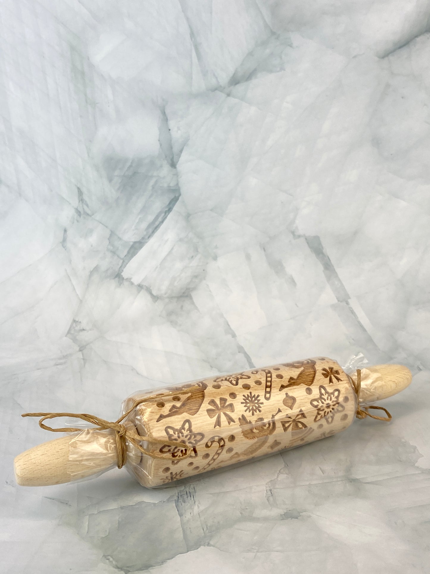 Wooden Holiday Rolling Pin - Heralding Angels