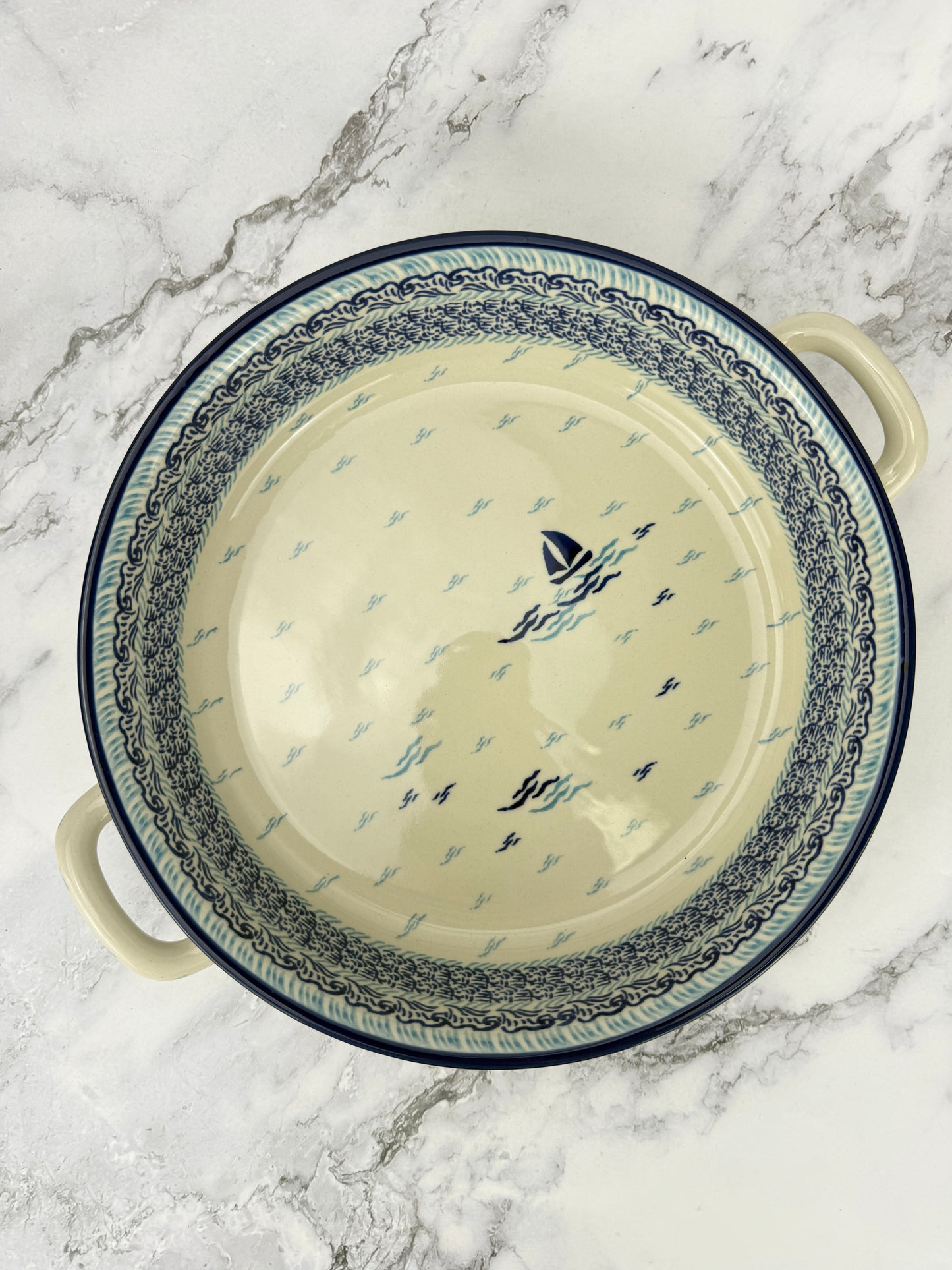 10" Round Baker With Handles - Shape 420 - Pattern 2931