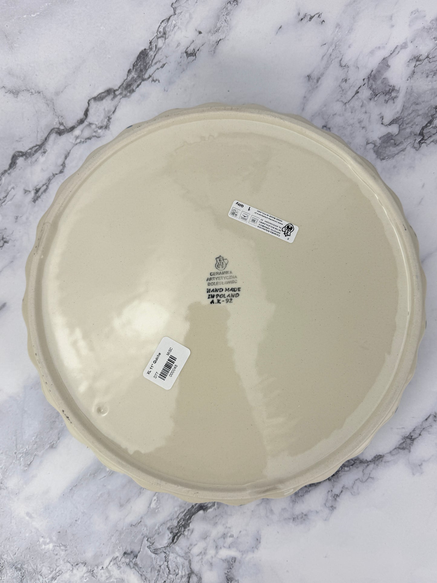 XL Ruffled Quiche - Shape D77 - Pattern 3428