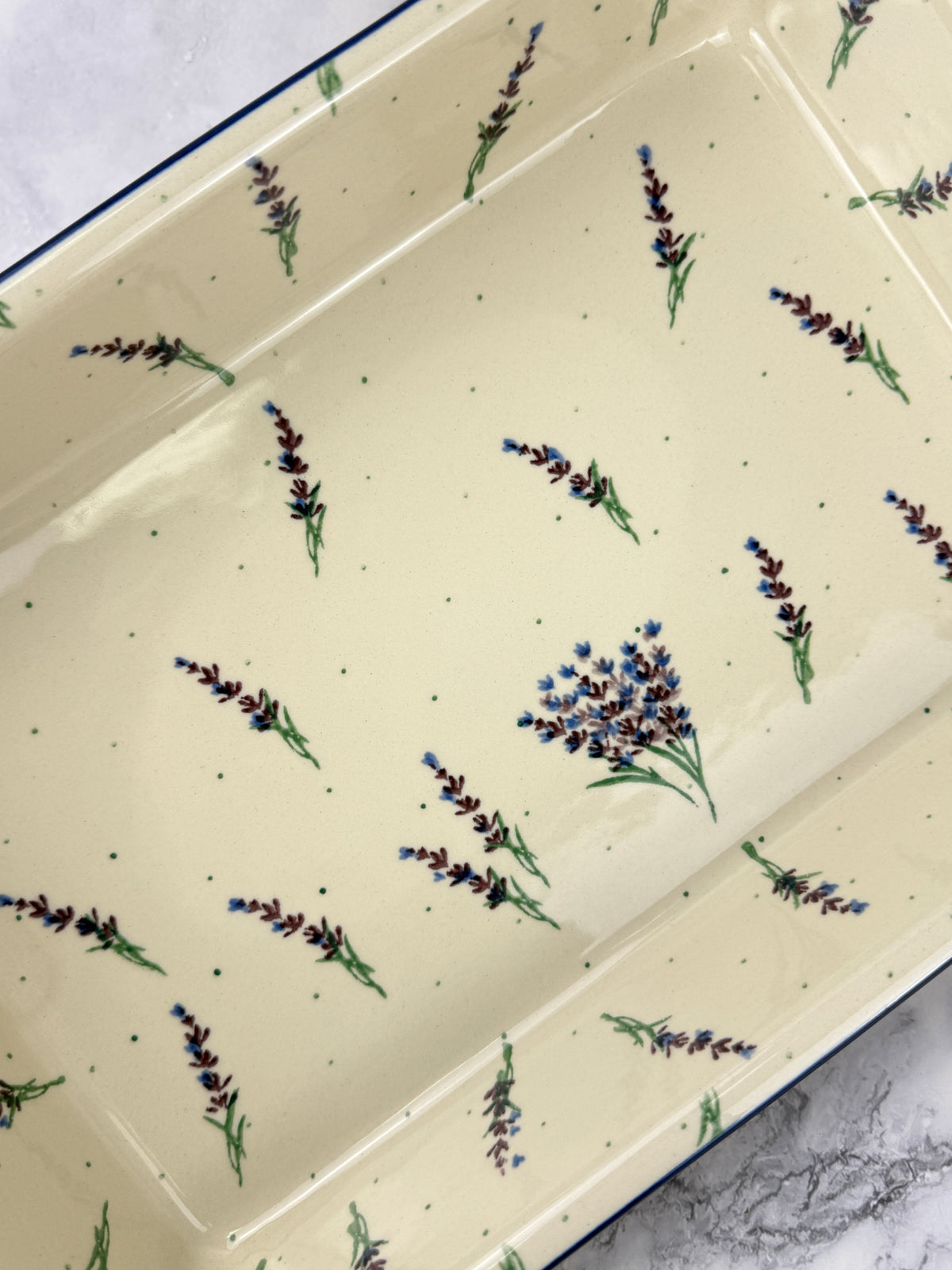 Large Rectangular Baker with Handles - Shape A56 - Pattern 3308