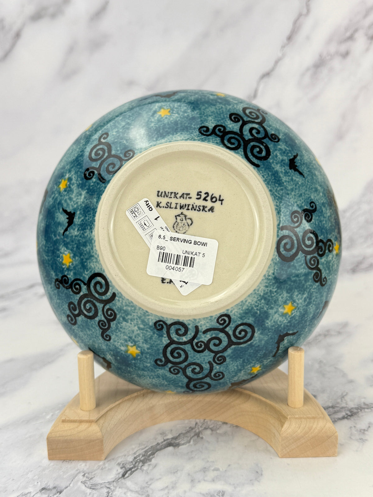 6.5" Unikat Serving Bowl - Shape B90 - Pattern U5264