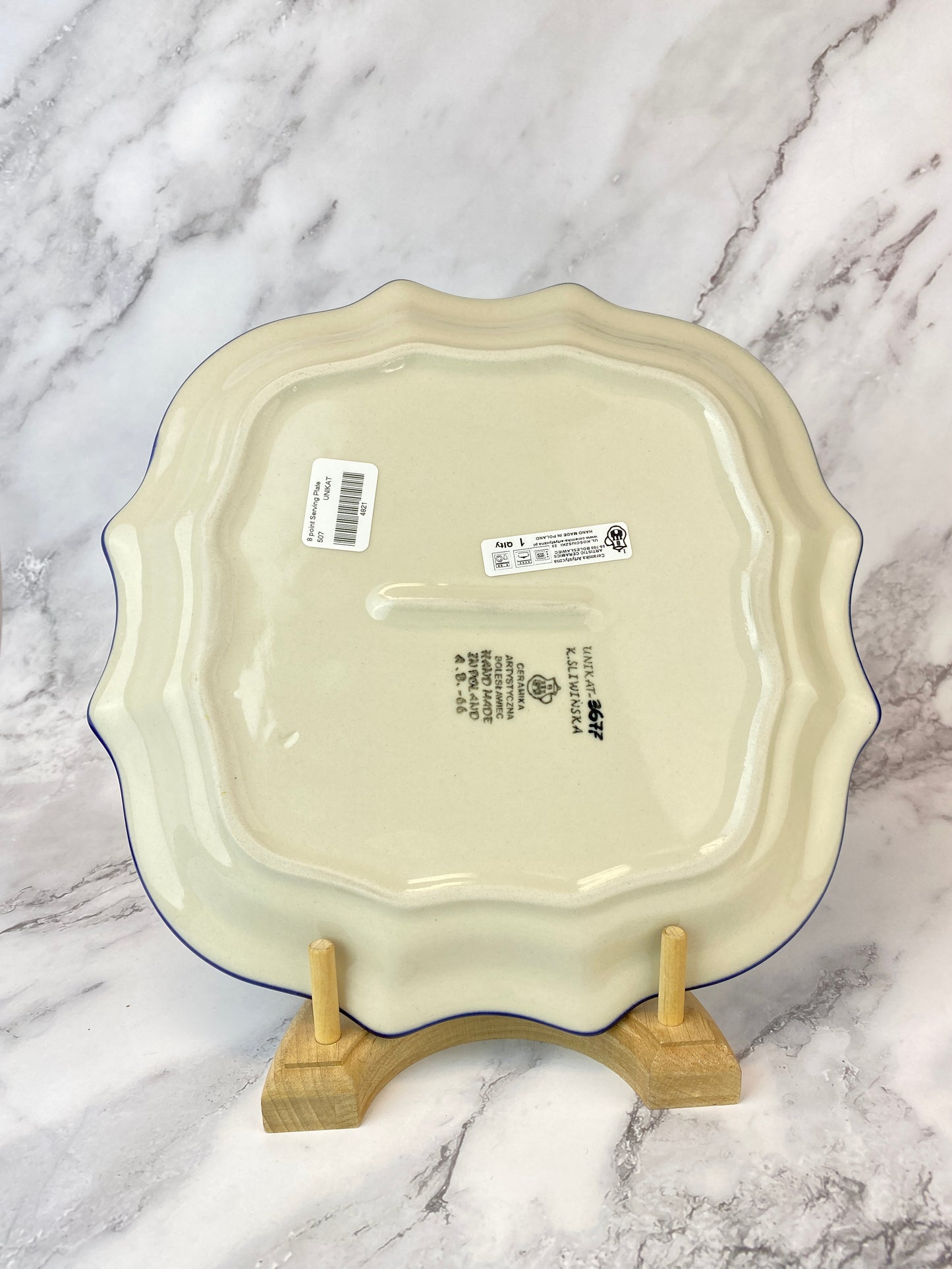 8 Pointed Unikat Platter/ Plate - Shape 507 - Pattern U3677