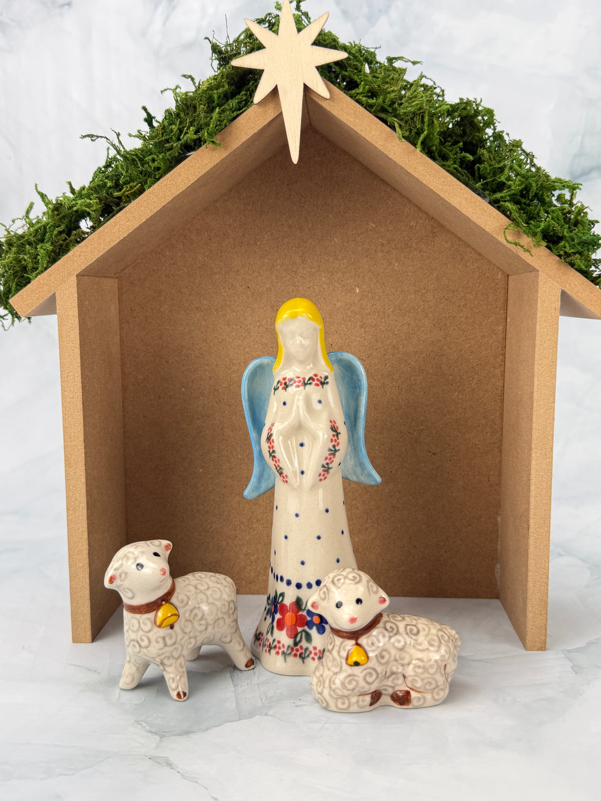 Nativity Set - Angel & Sheep