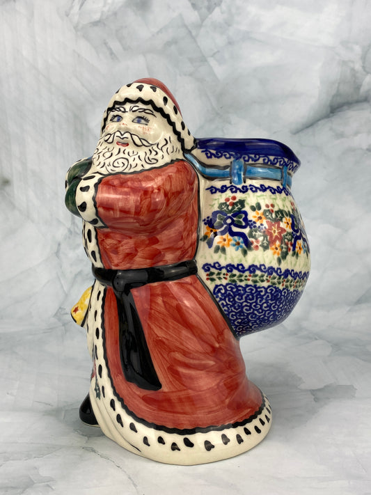 Large Unikat Santa Vase - Christmas Bows