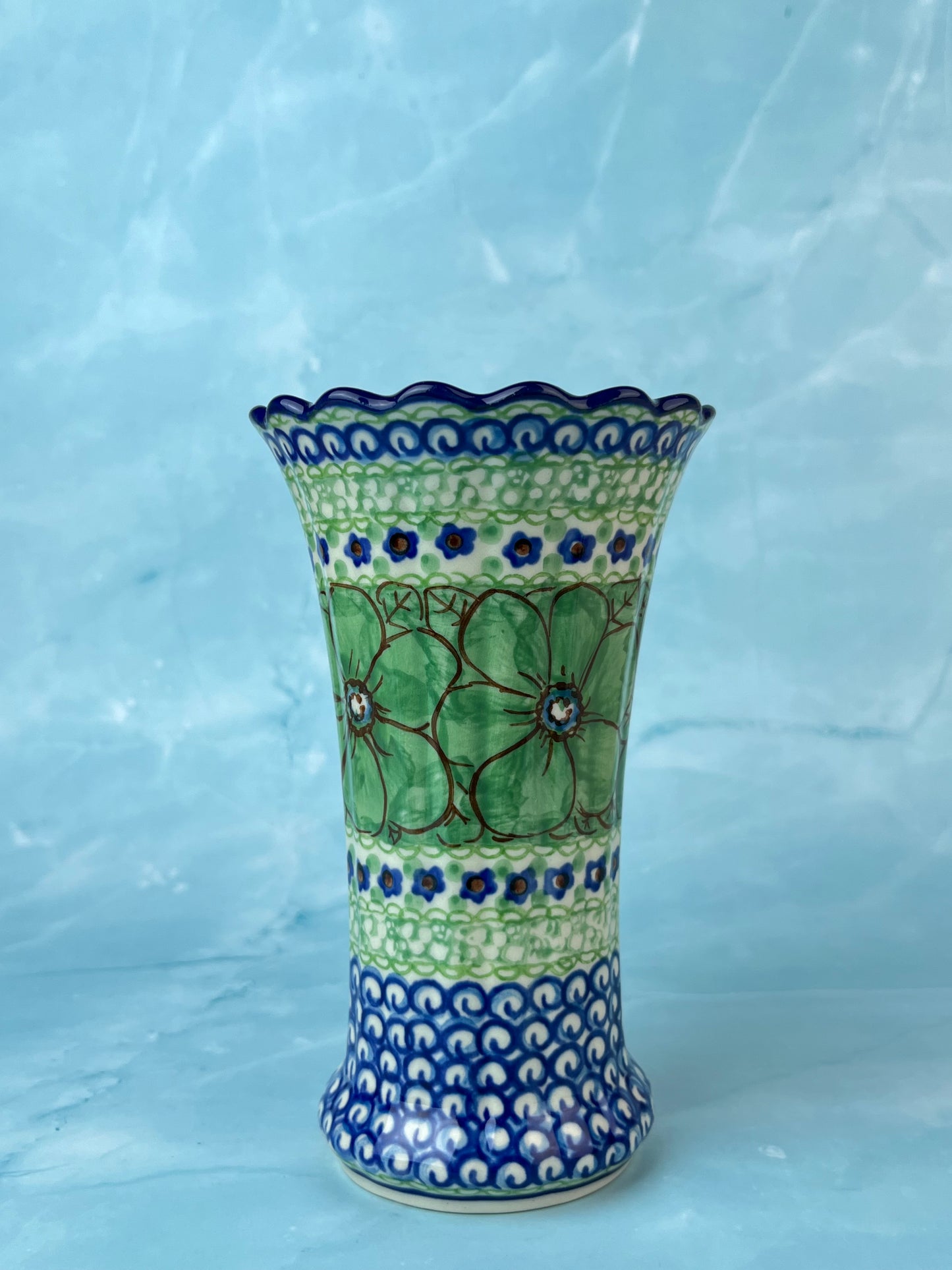 Ruffled Unikat Vase - Shape 50 - Pattern U408D