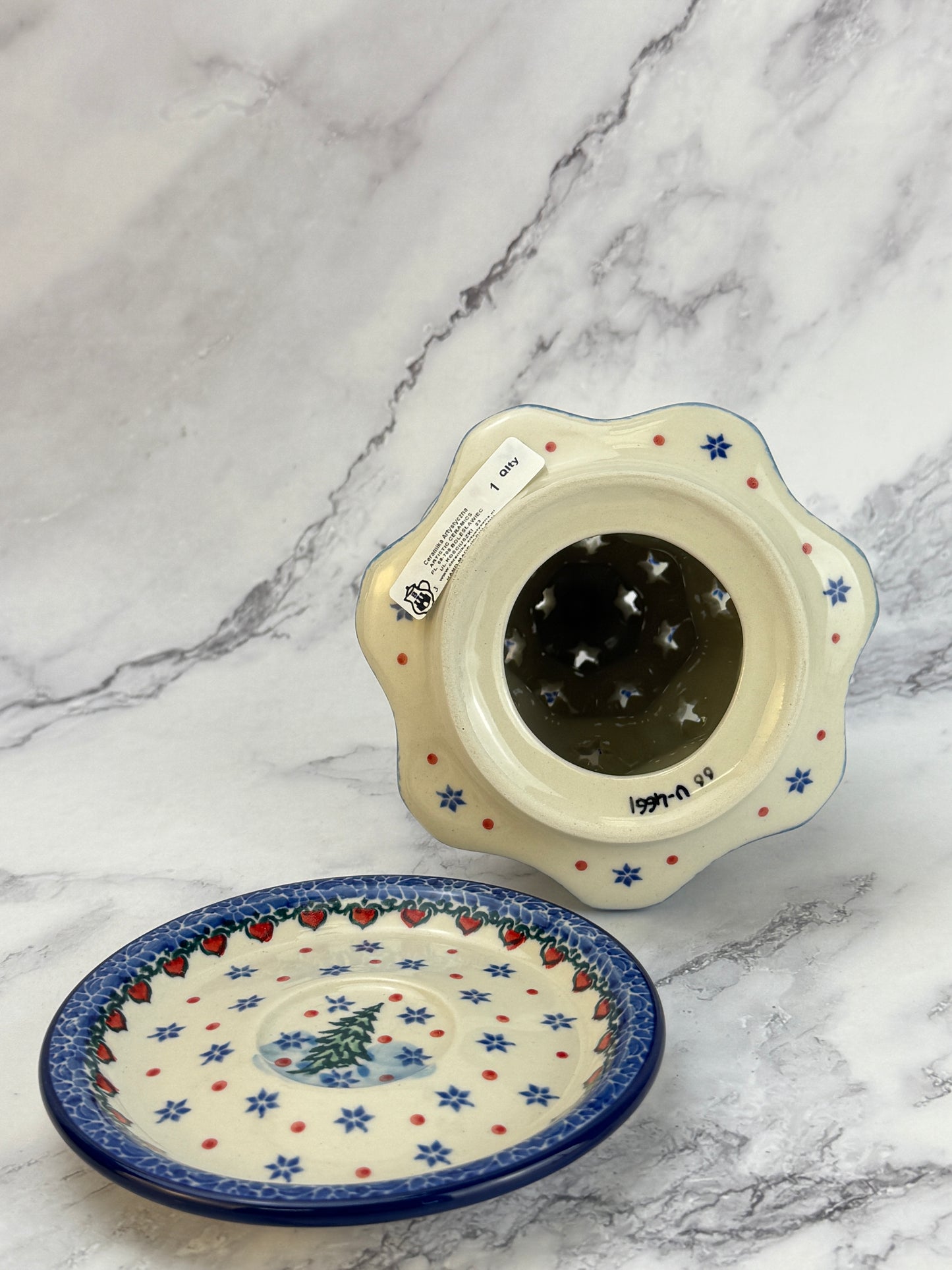 8" Unikat Christmas Tree - Shape 602 - Pattern U4661