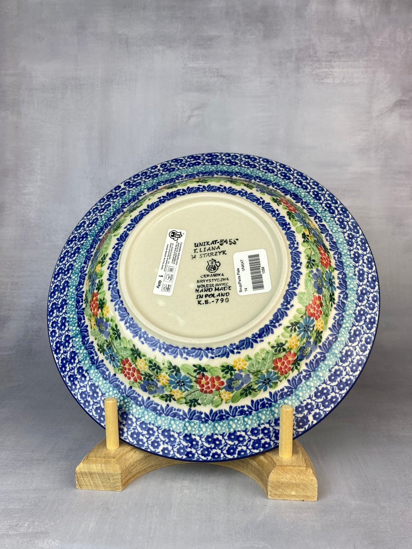 Unikat Soup / Pasta Plate - Shape 14 - Pattern U5155