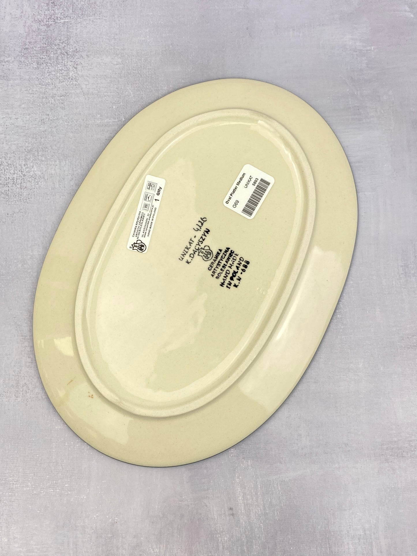 Medium Unikat Oval Platter - Shape G69 - Pattern U4226