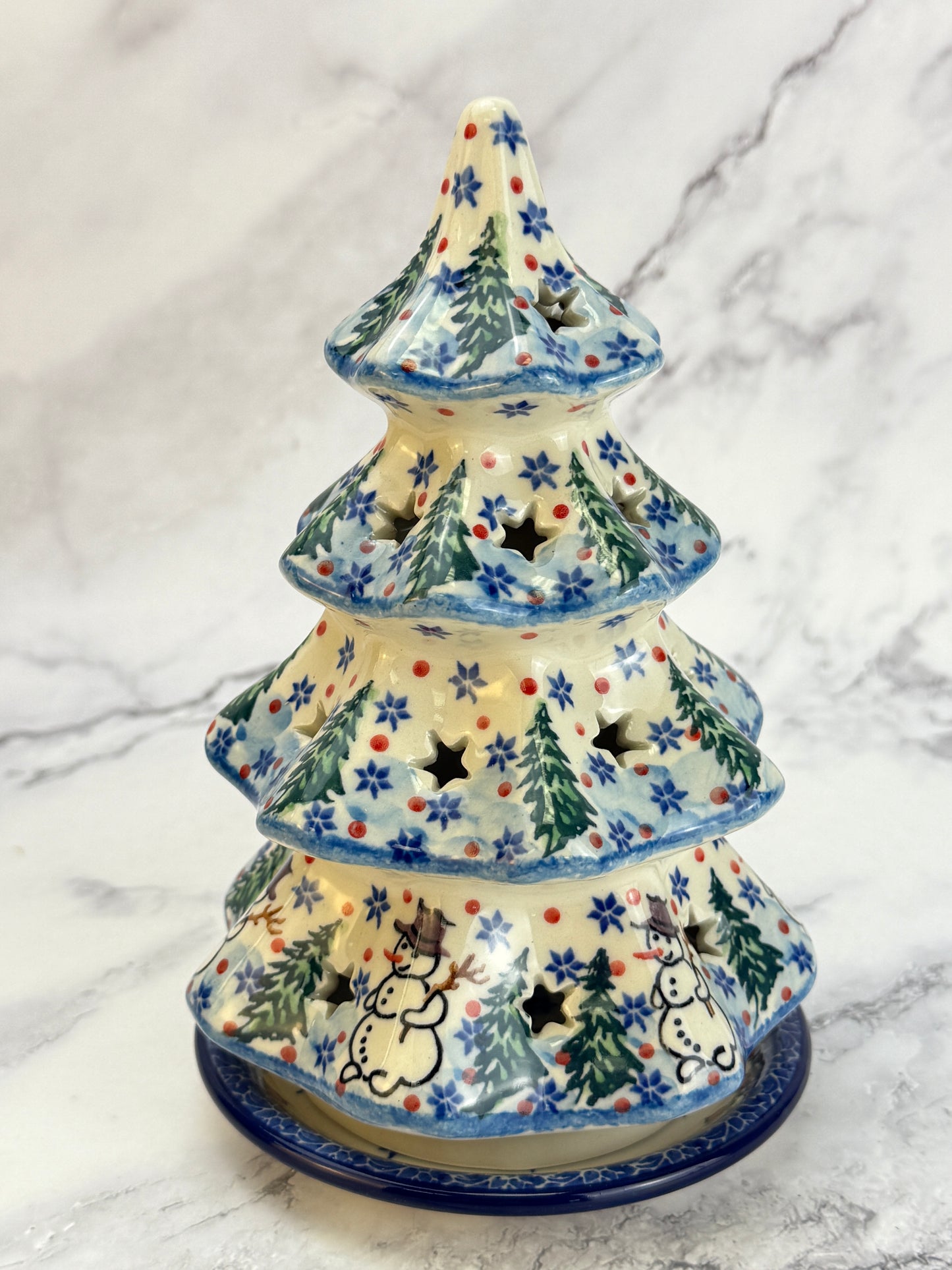 8" Unikat Christmas Tree - Shape 602 - Pattern U4661