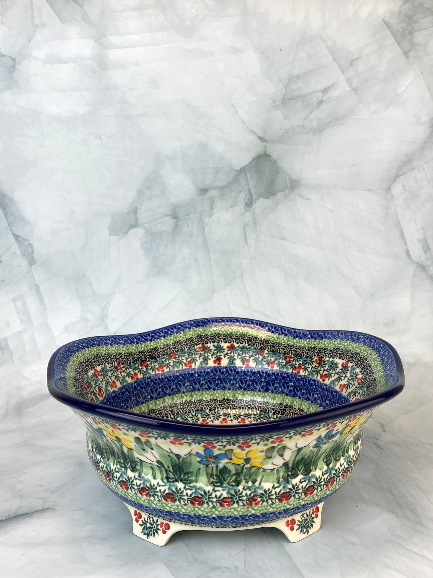 Footed Unikat Bowl - Shape A17 - Pattern U5131