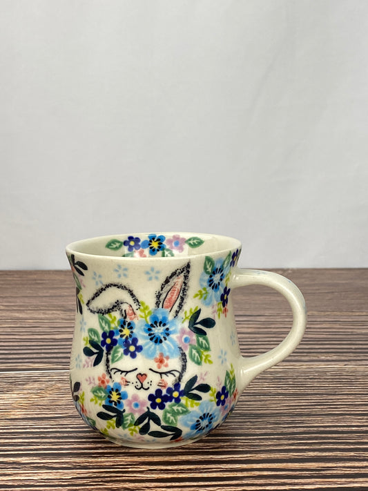 Vena Unikat 8oz Art Mug - Shape V053 - Blue Bunny