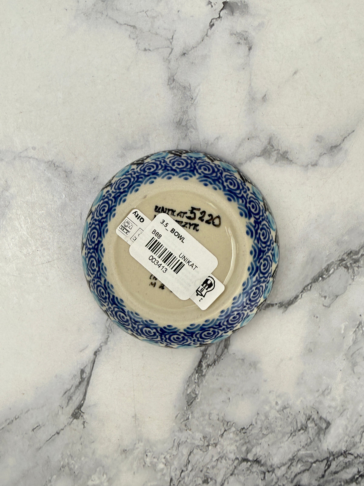 Small Unikat Bowl - Shape B88 - Pattern U5220