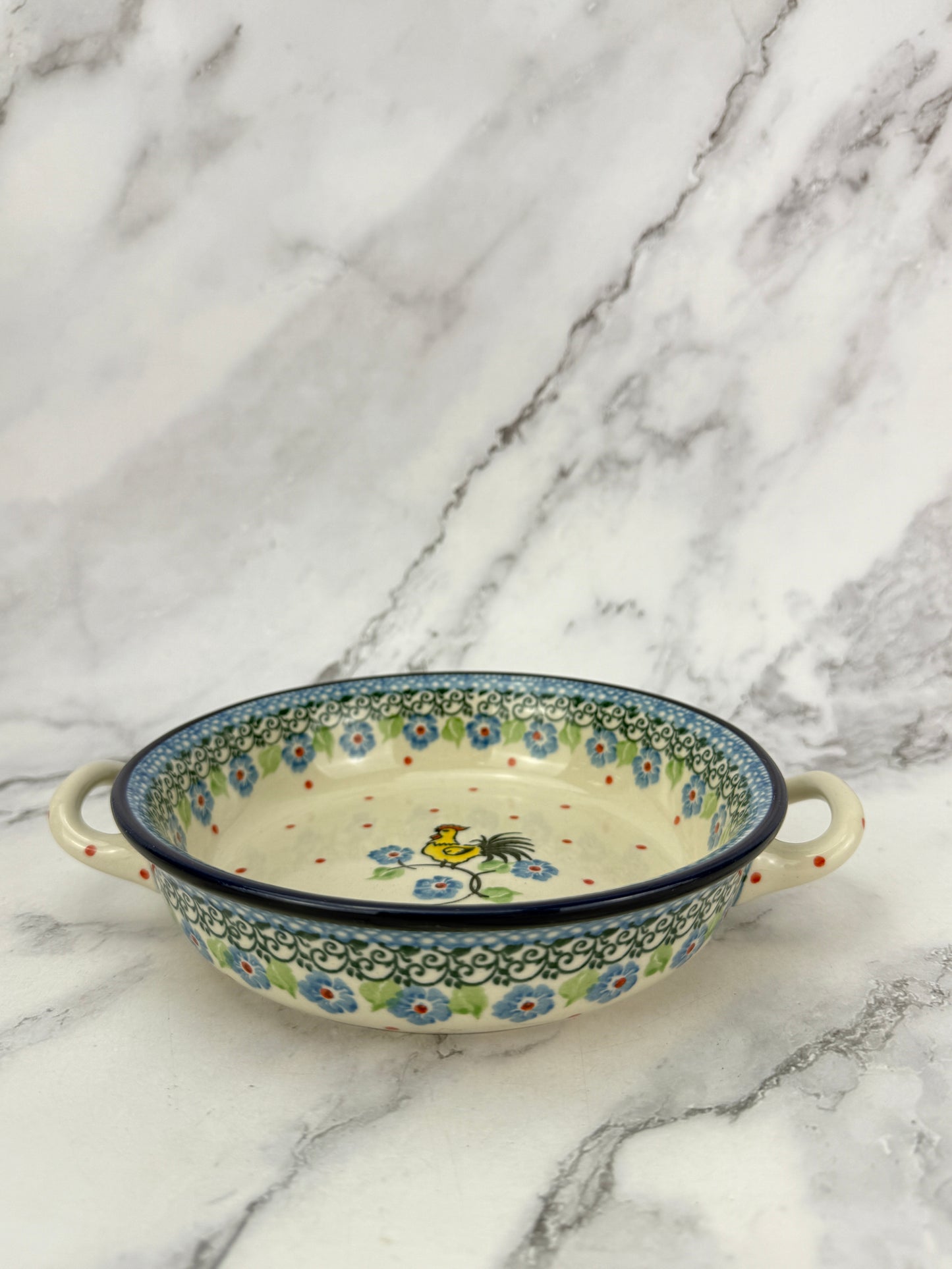 Small Round Baker with Handles - Shape C40 - Pattern 2739
