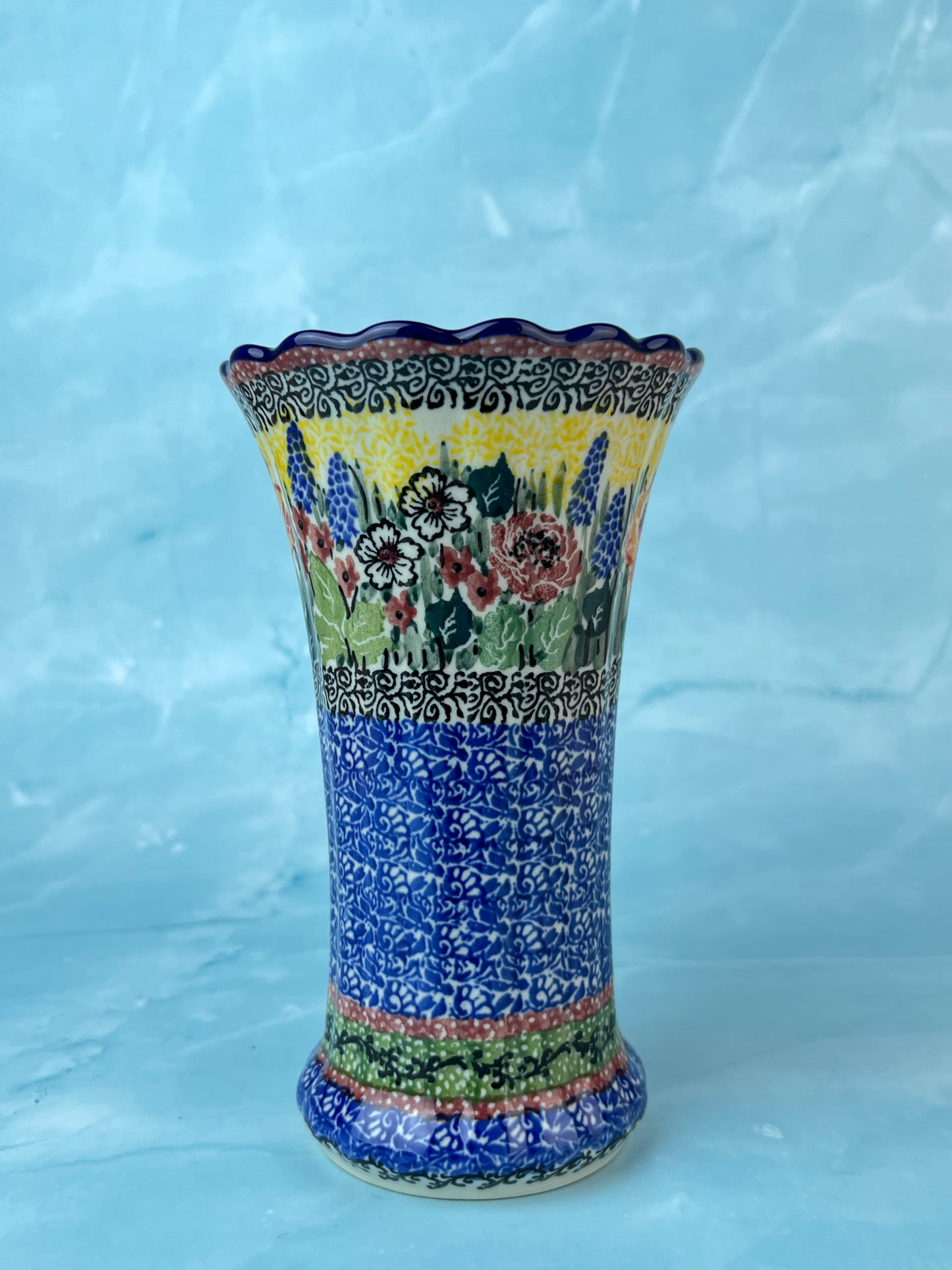 Ruffled Unikat Vase - Shape 50 - Pattern U4288