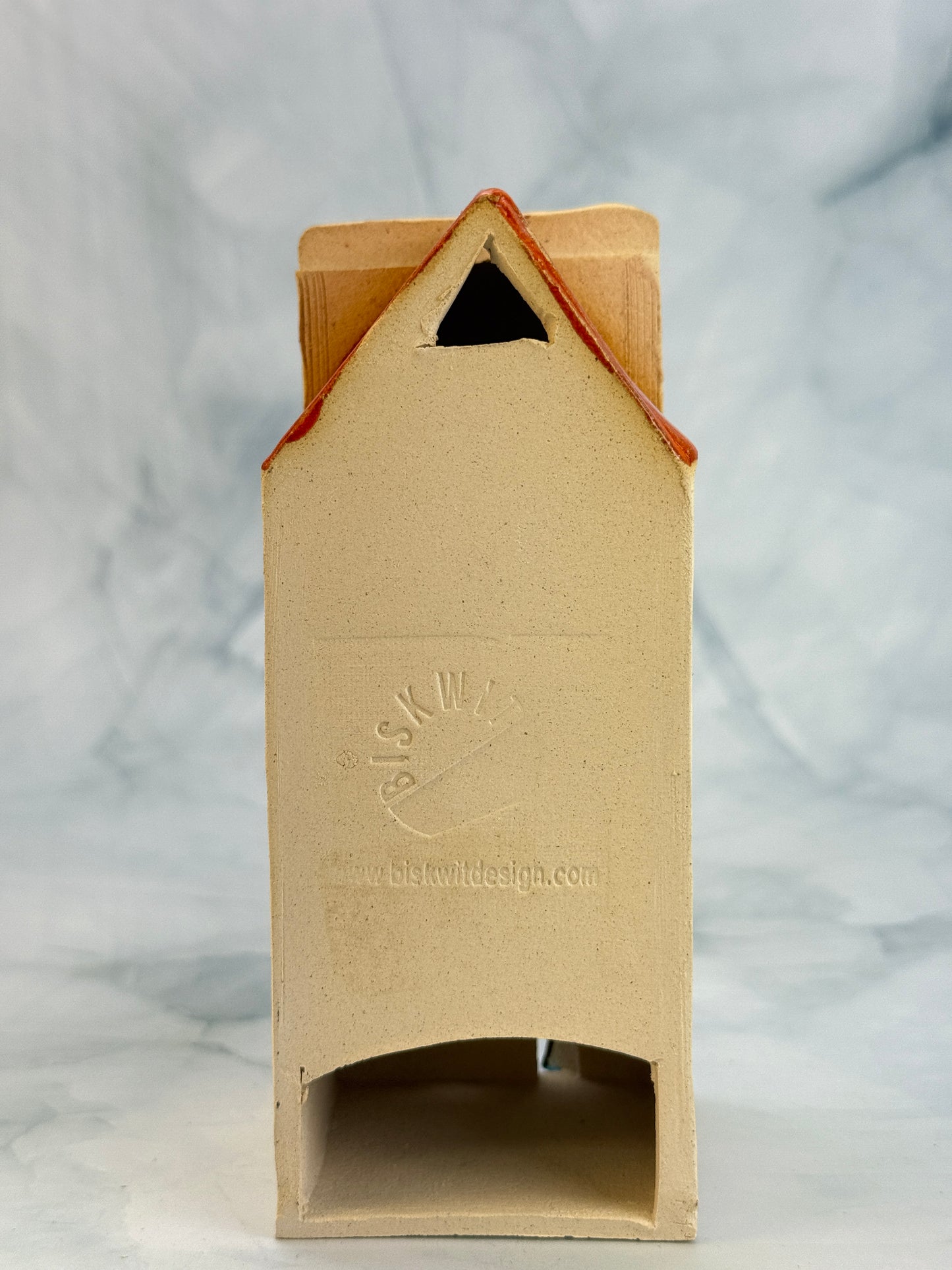 Ceramic Votive House - W