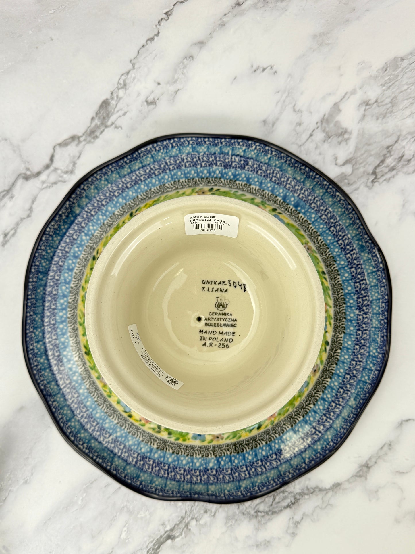 Unikat Pedestal Cake Plate & Server - Shape 148 & 438 - Pattern U5048