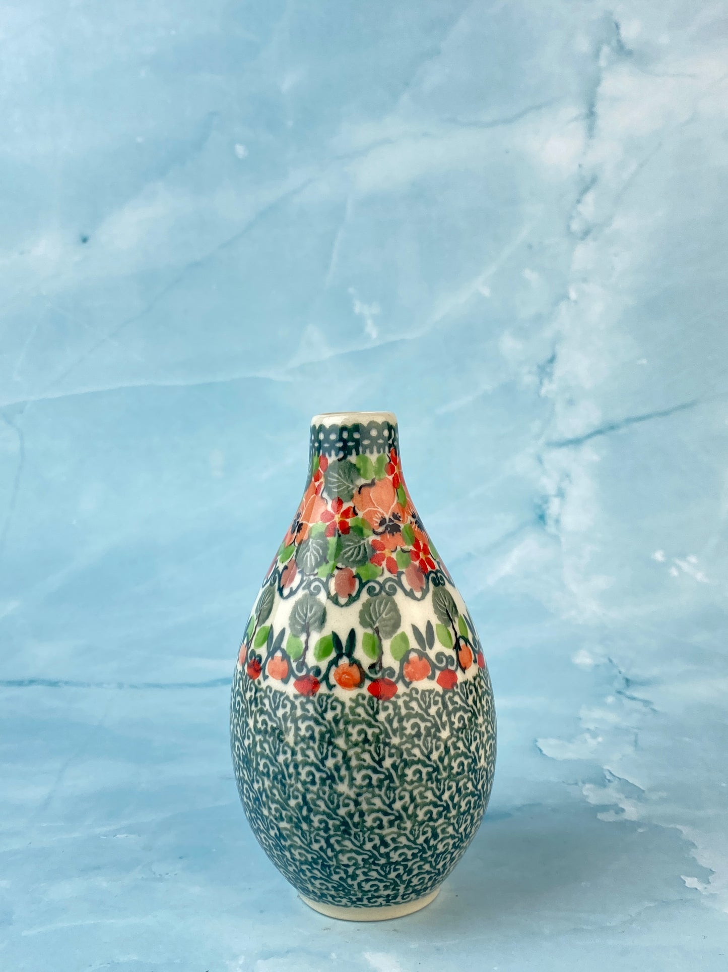 Short Single Stem Unikat Vase - Shape G17 - Pattern U4797