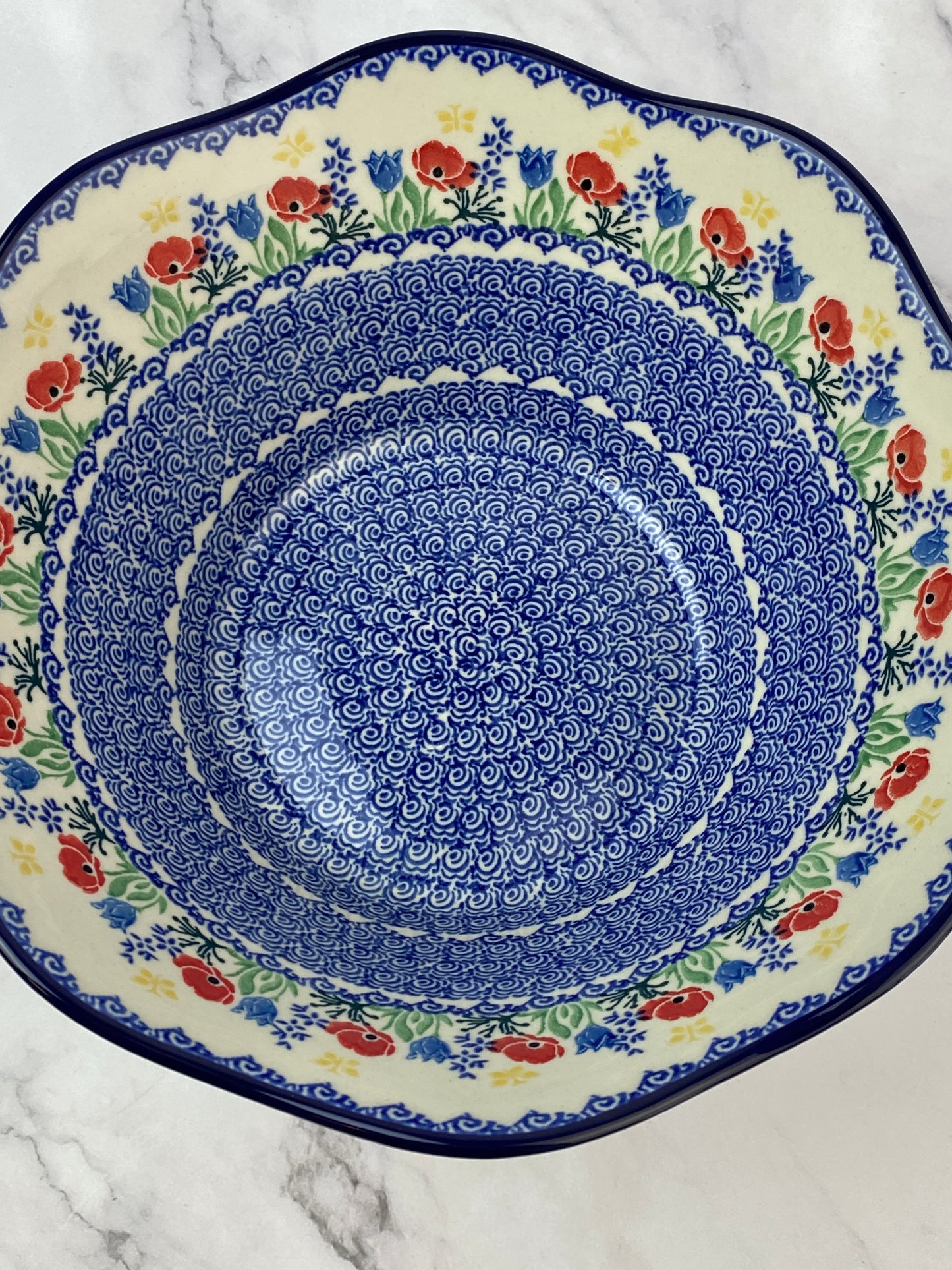 Large Wavy Serving Bowl - Shape 692 - Pattern 3218