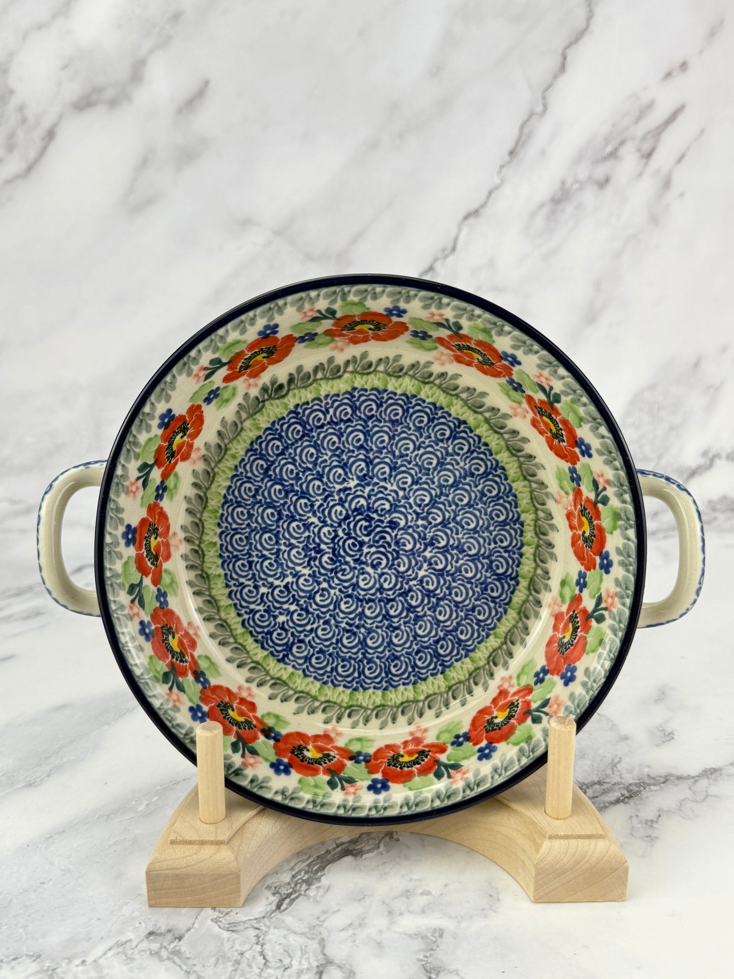 Small Round Baker with Handles - Shape C40 - Pattern 3219