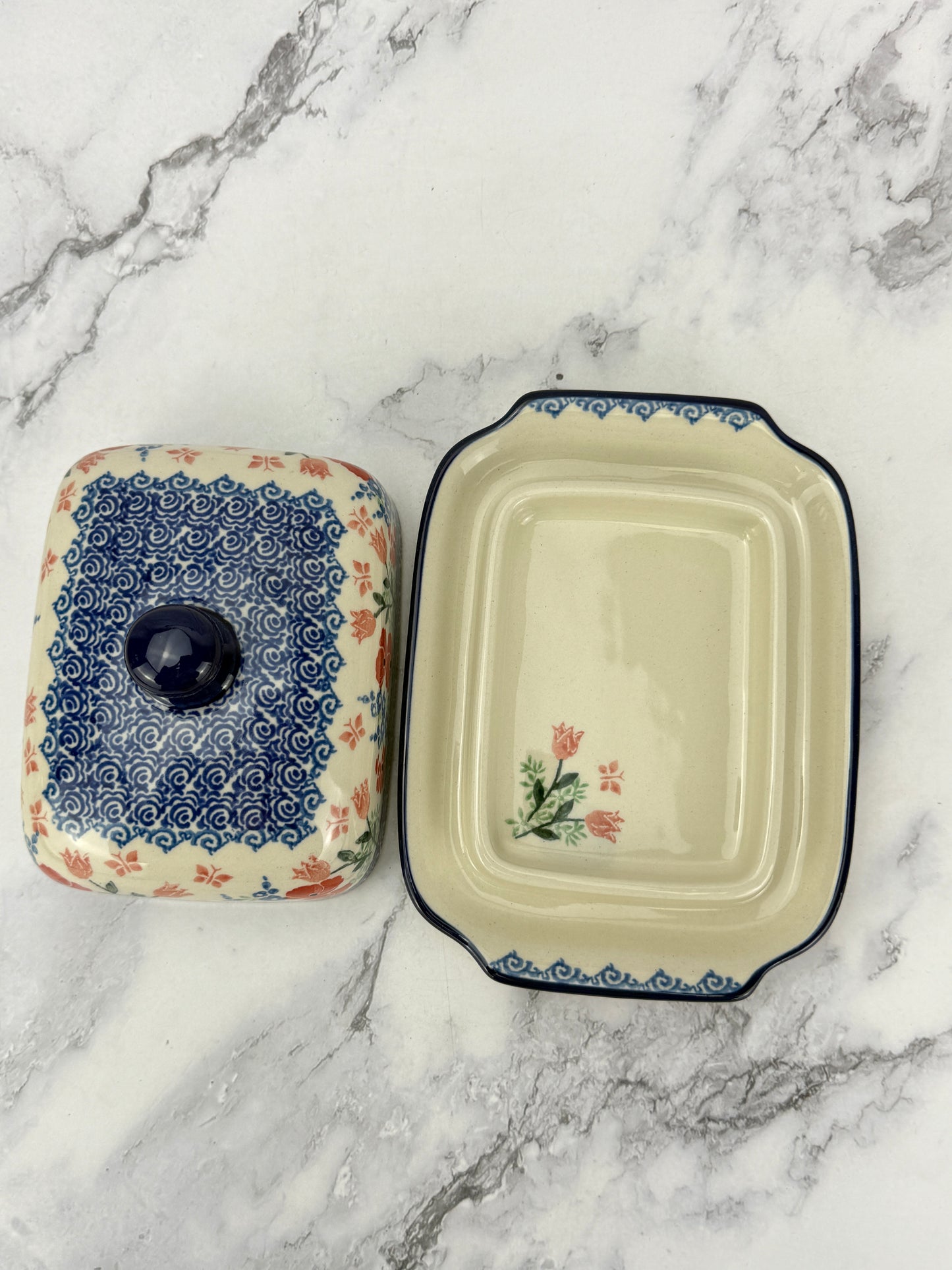 Euro Butter Dish - Shape 295 - Pattern 3220