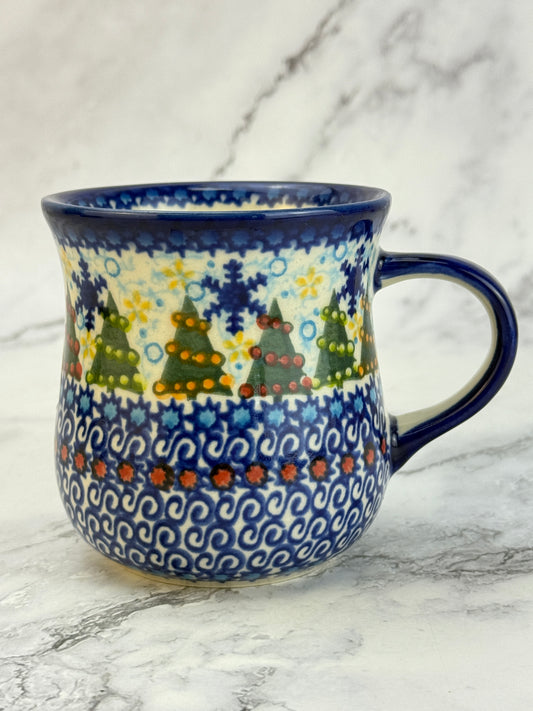 Vena Unikat 8oz Holiday Mug - Shape V053 - Christmas Lights