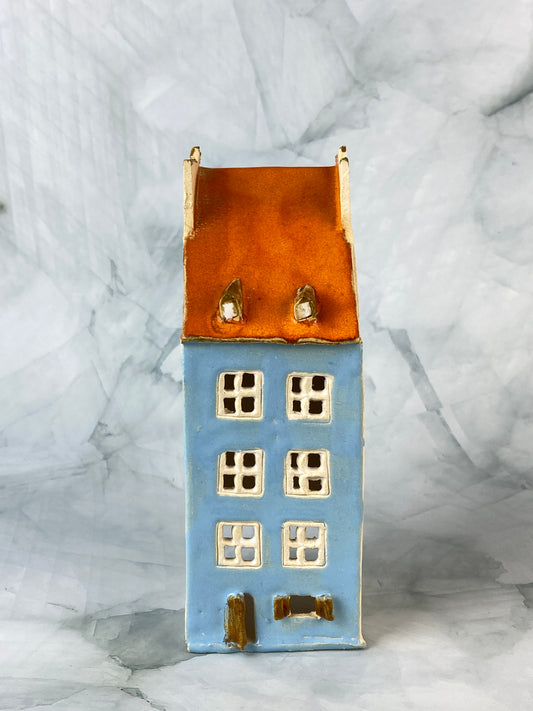 Ceramic Votive House - P