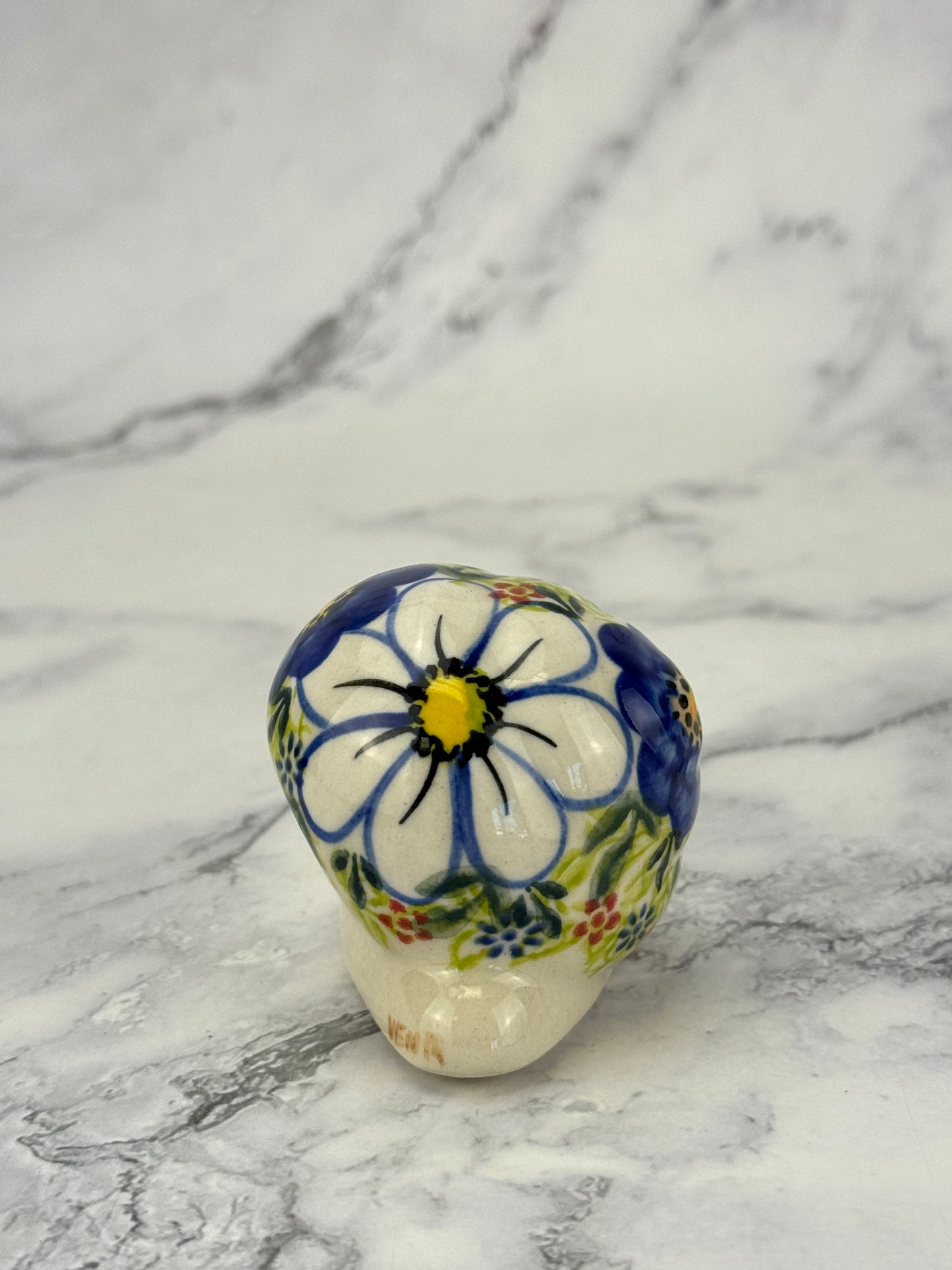 Snail Figurine - Shape V415 - Pattern Blue Bloom