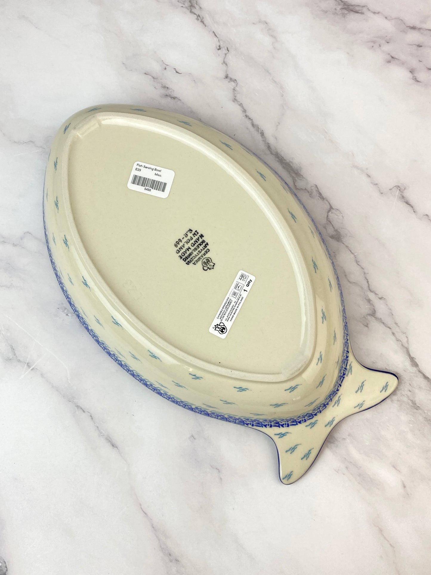 Large Fish Serving Dish - Shape E23 - Pattern 2931