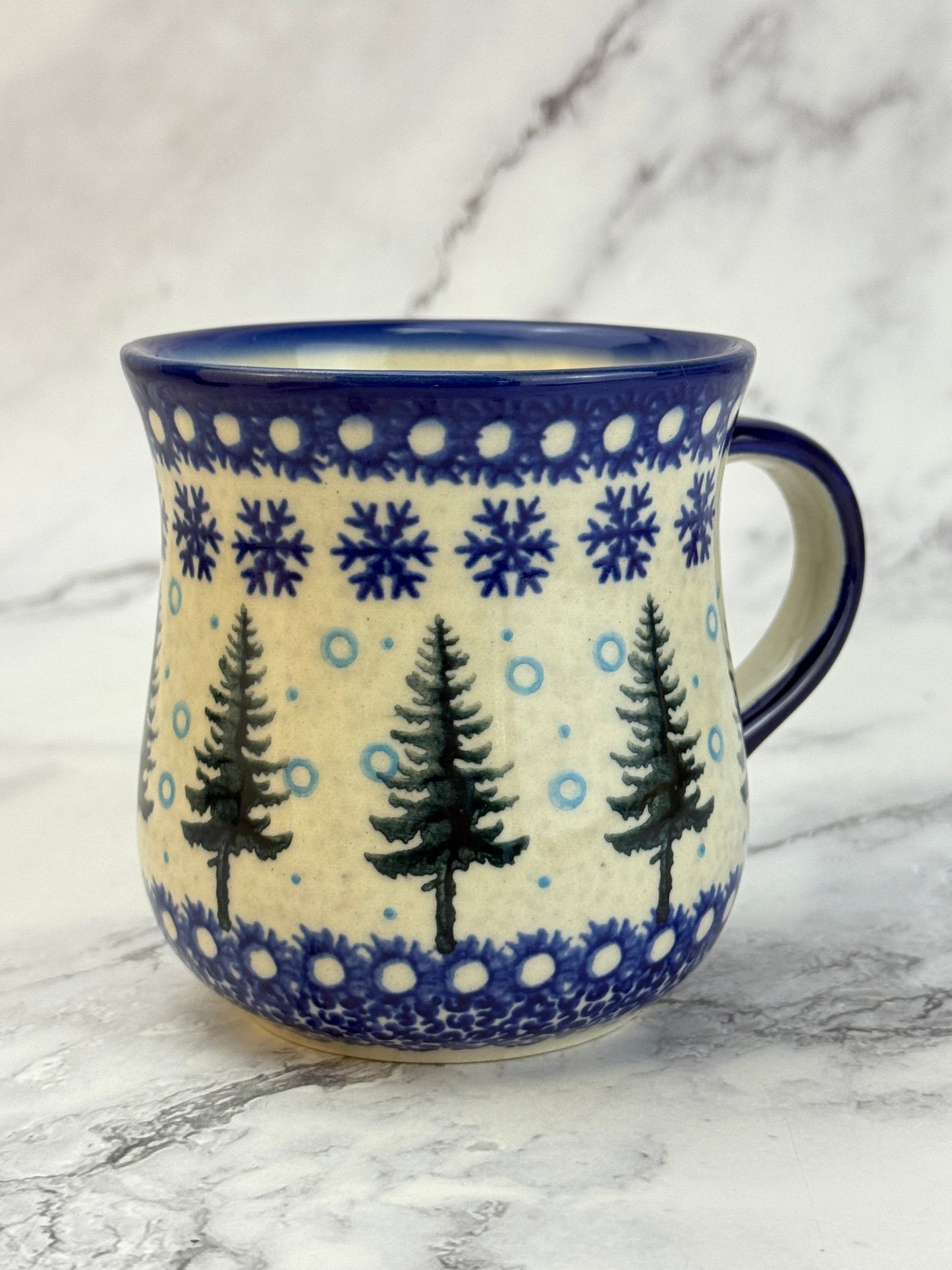 Vena Unikat 8oz Holiday Mug - Shape V053 - Winter Pine