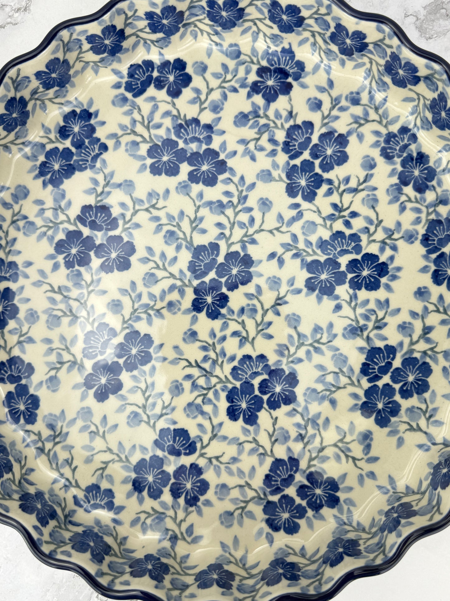 XL Ruffled Quiche - Shape D77 - Pattern 3428