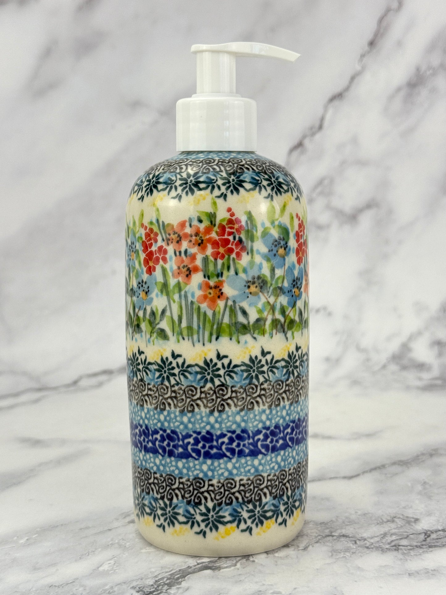 Tall Unikat Soap Dispenser - Shape G42 - Pattern U5098