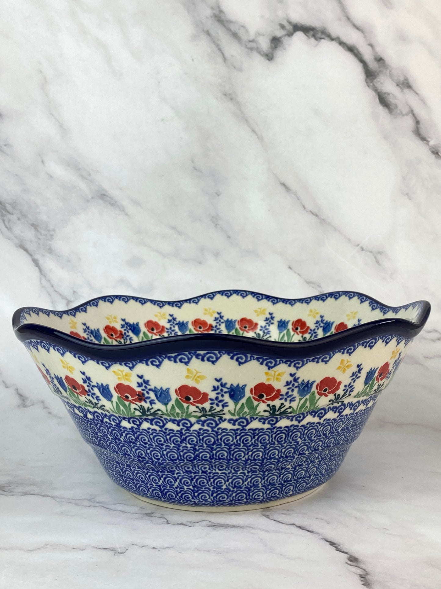 Large Wavy Serving Bowl - Shape 692 - Pattern 3218