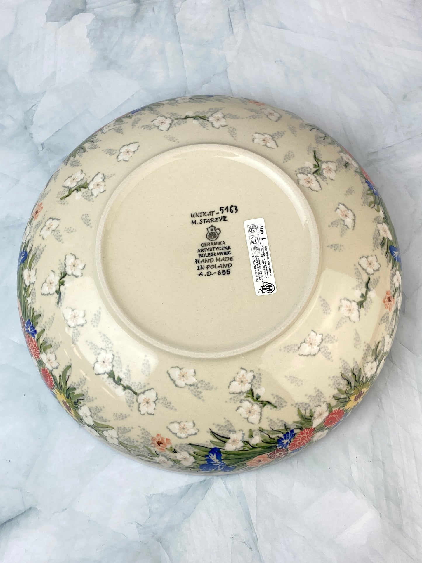 11" Unikat Serving Bowl - Shape C36 - Pattern U5163