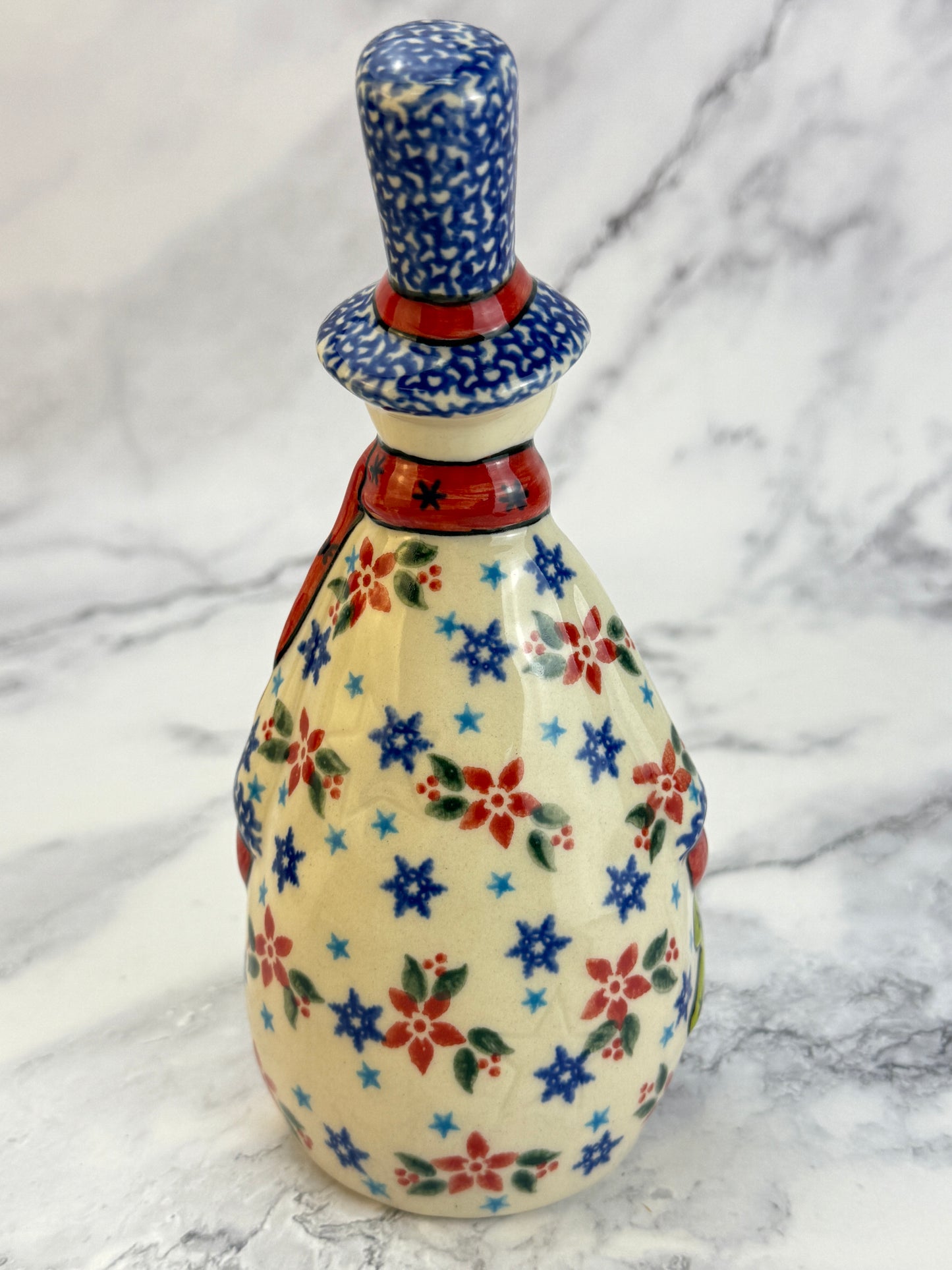 Vena Snowman Figurine With Tree - Shape V665 - Holly